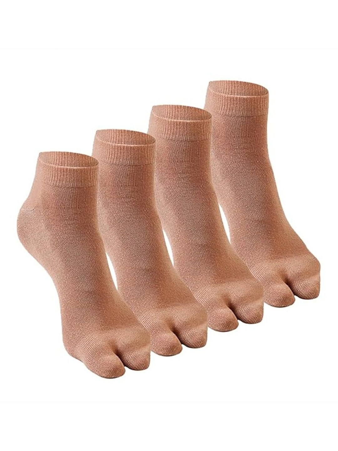 

Supersox Women Pack Of 4 Cotton Ankle-Length Cotton Socks, Brown