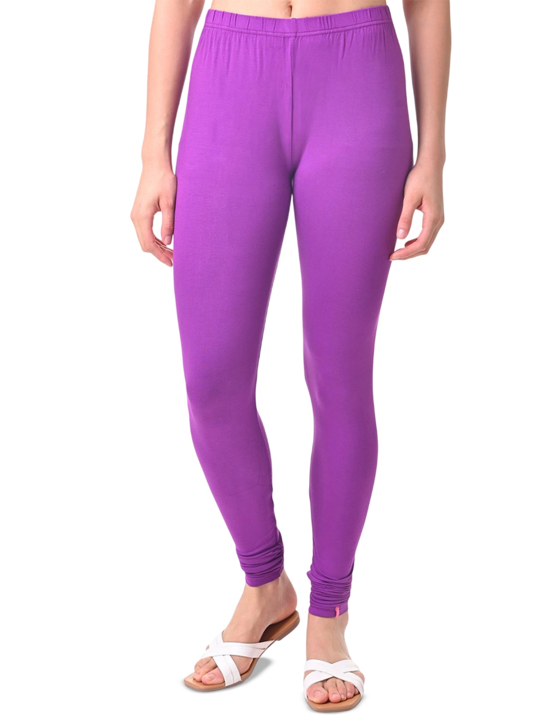 

Fly Birds Women Mid-Rise Churidar-Length Leggings, Violet