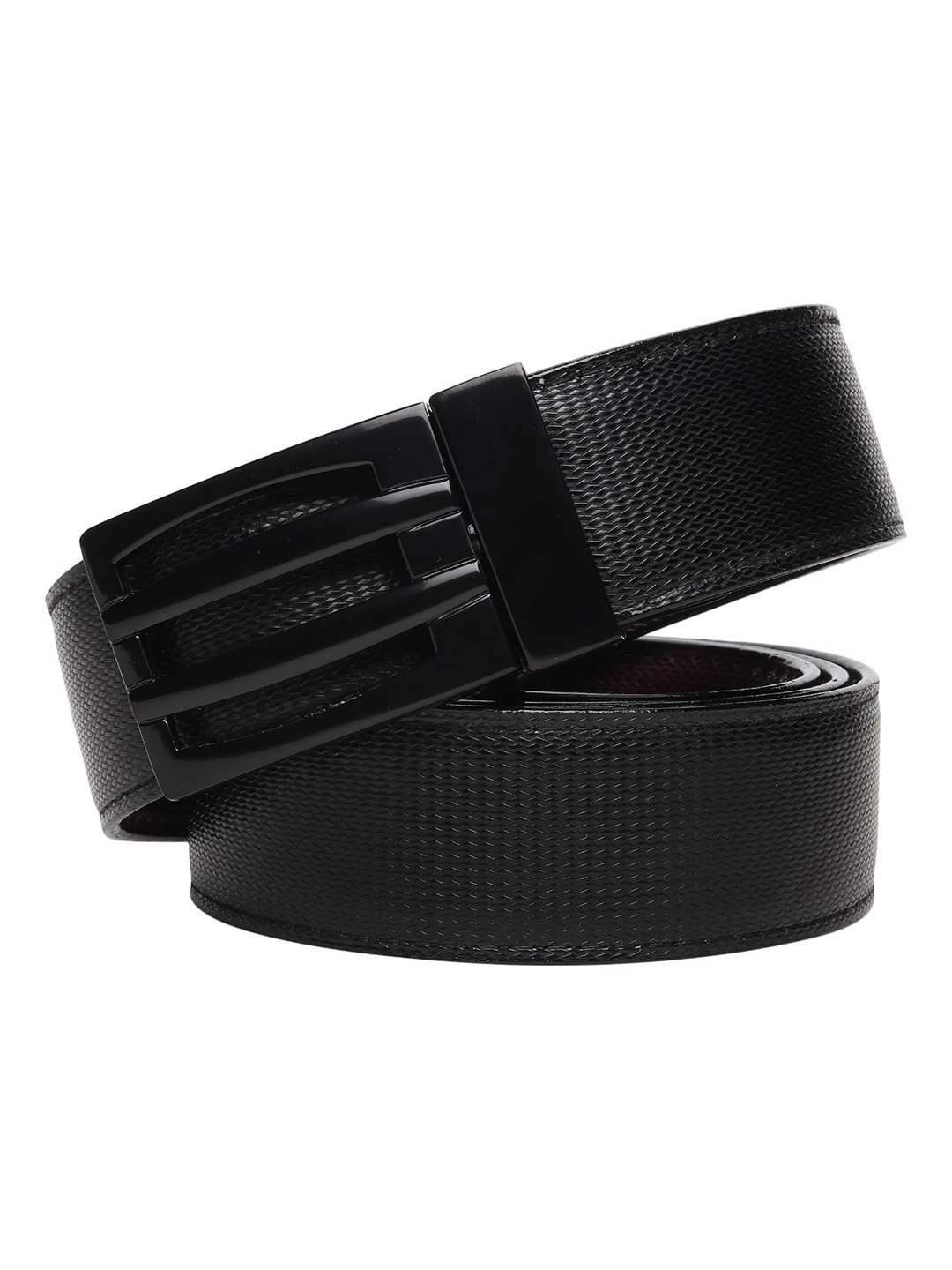 

Provogue Men Textured Reversible Formal Belt, Black