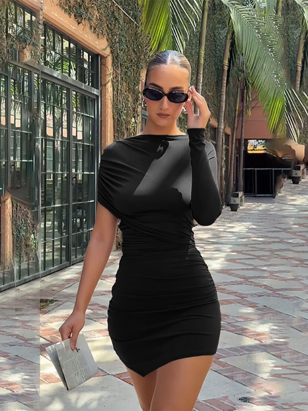 

StyleCast x Revolte Sheath Mini Dress, Black