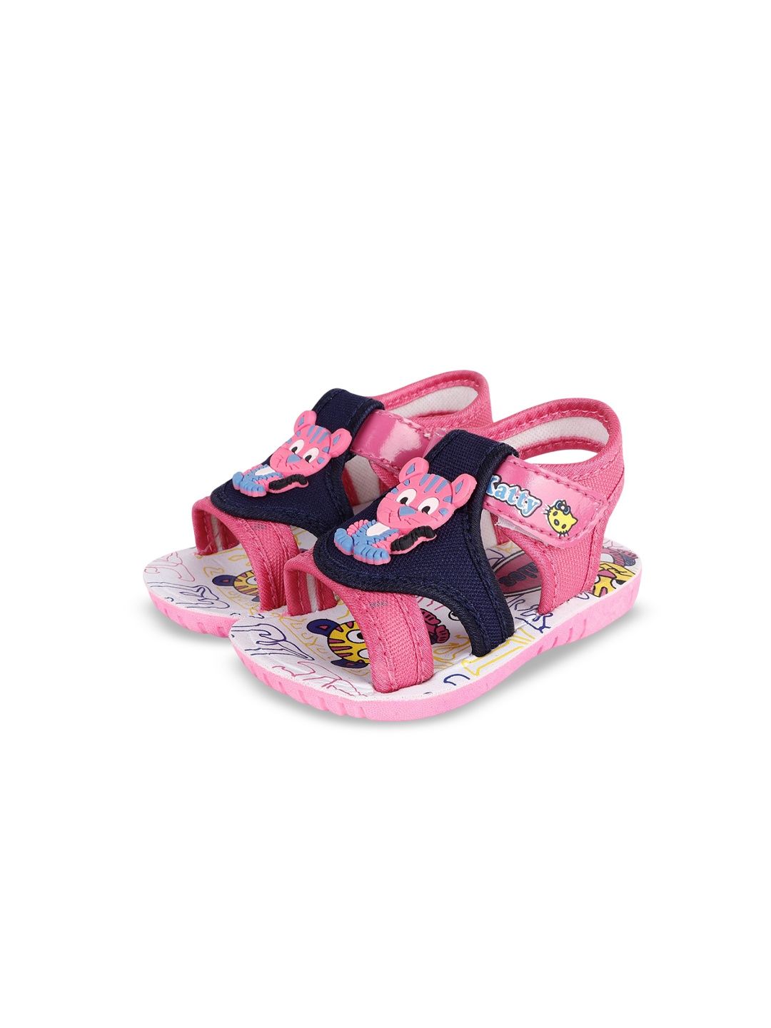 

BUNNIES Infant Printed Musical Chu Chu Sandals, Pink