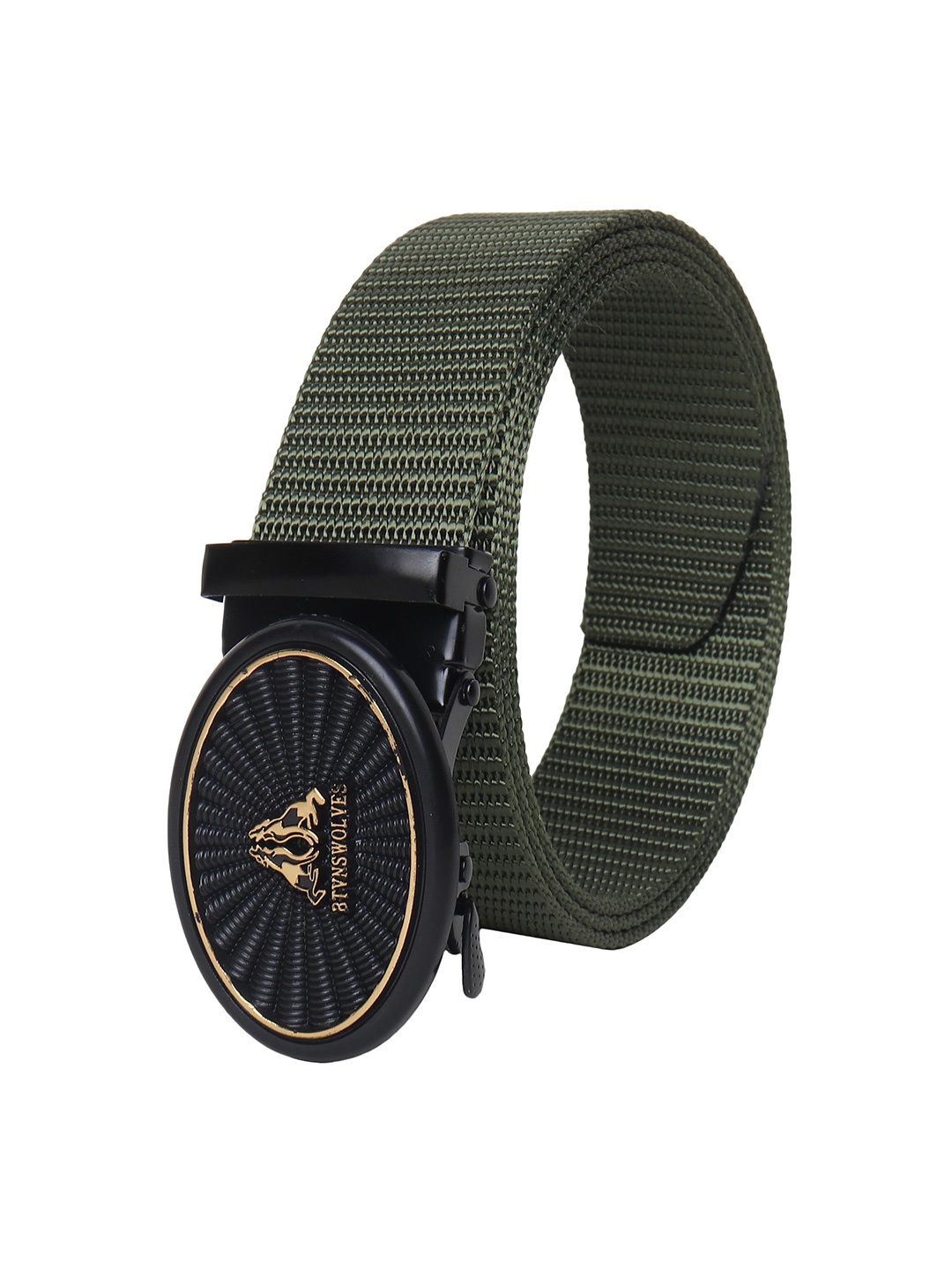 

Metronaut Men Textured Formal Belt, Green