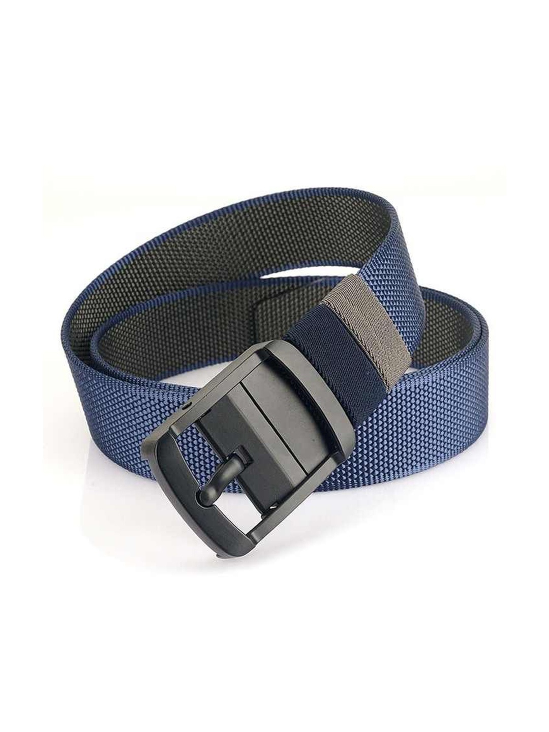 

Metronaut Men Textured Formal Belt, Blue