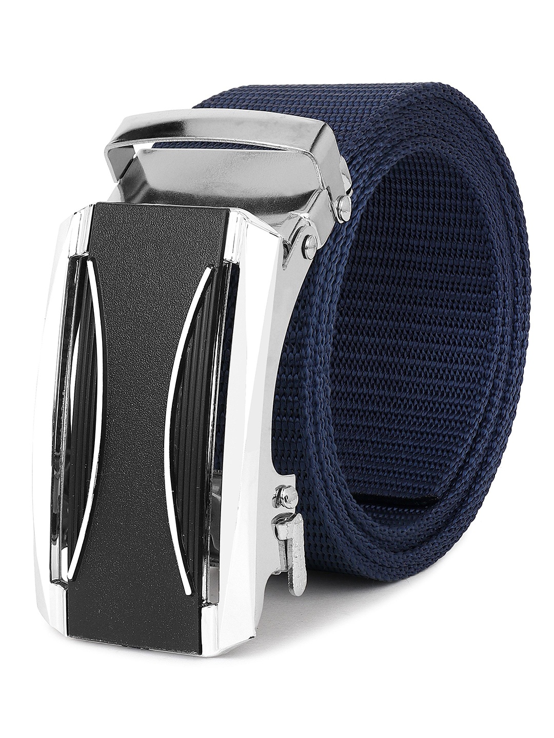 

Metronaut Men Textured Formal Belt, Blue