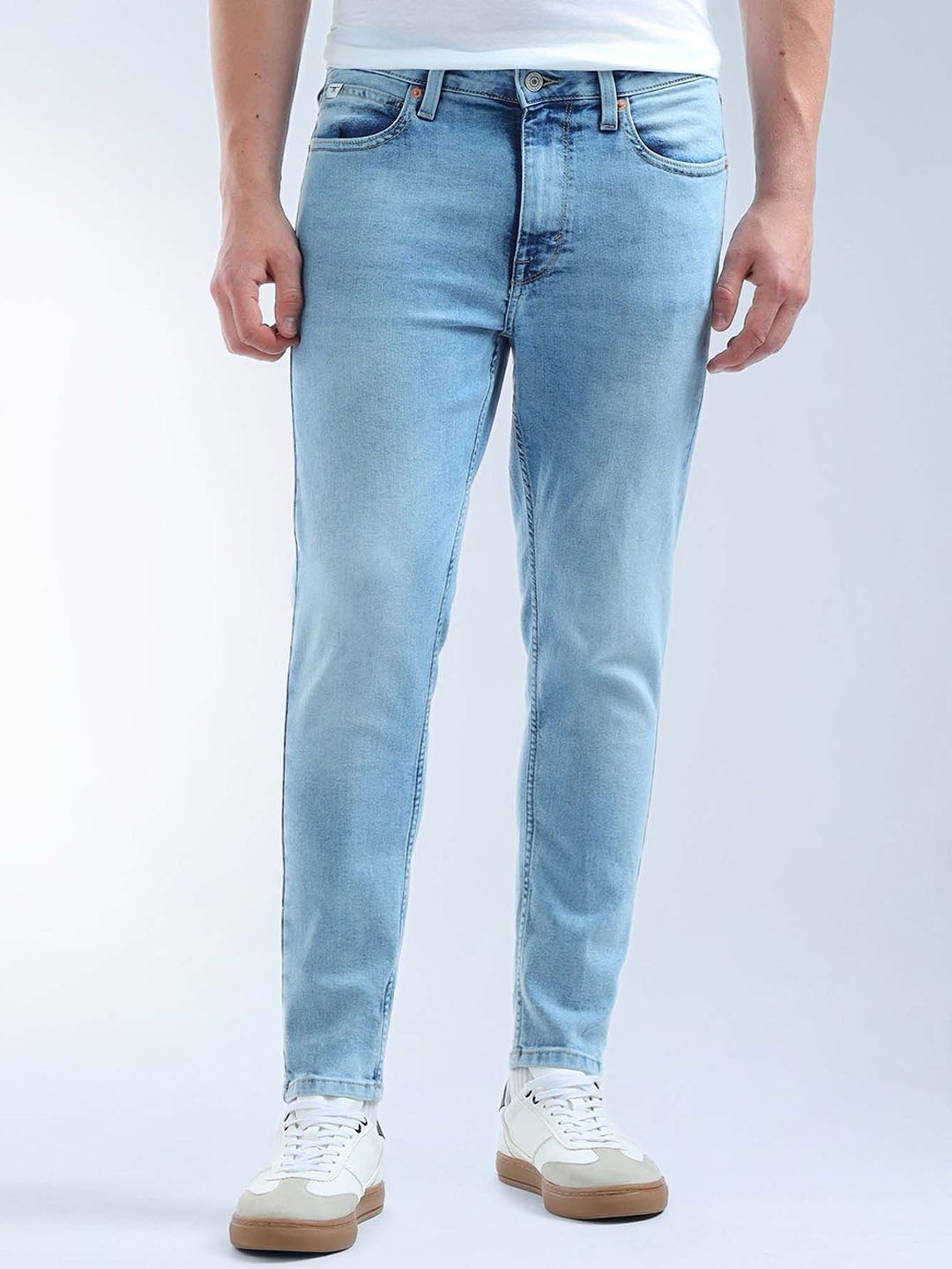 

Flying Machine Mankle Relaxed Tapered Fit Jeans, Blue