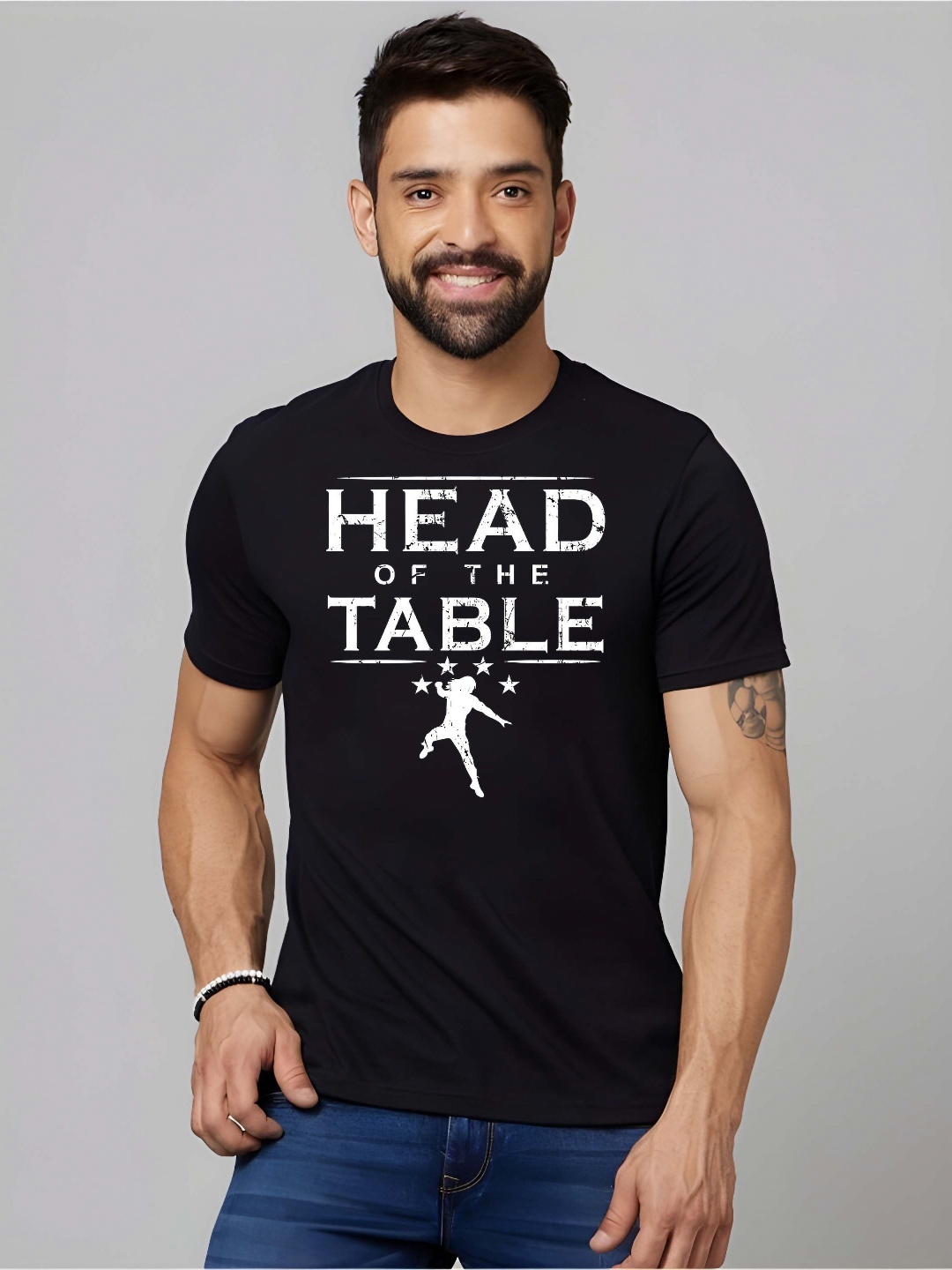 

Moda Rapido Men Pure Cotton T-shirt, Black