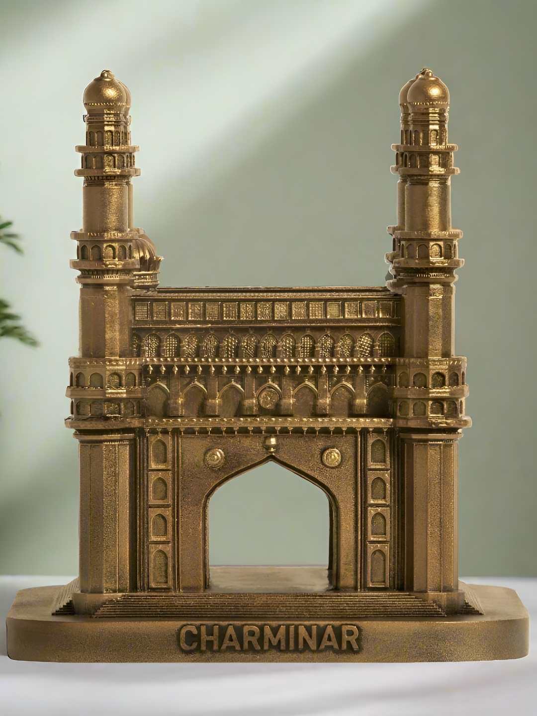 

SILAII Bronze-Toned Charminar Monumental Sculpture Figurine Showpiece
