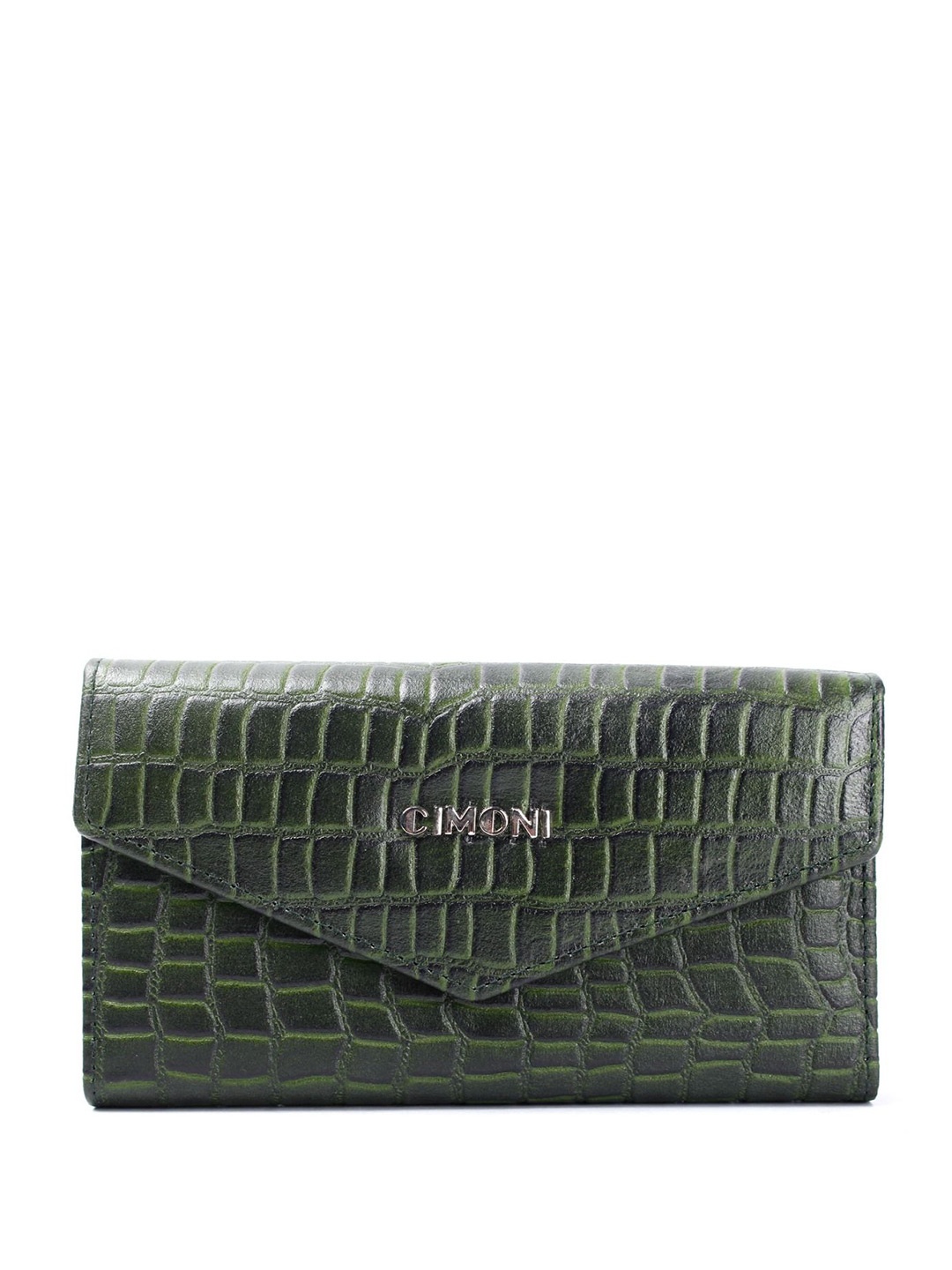 

CIMONI Textured Purse Clutch, Green