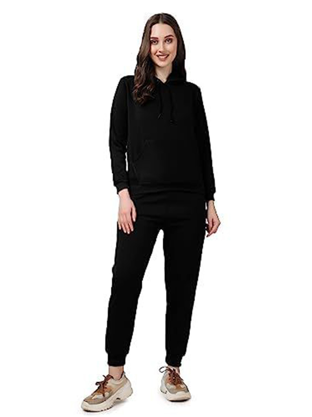 

NOTWILD Women Hooded Sweatshirt, Black