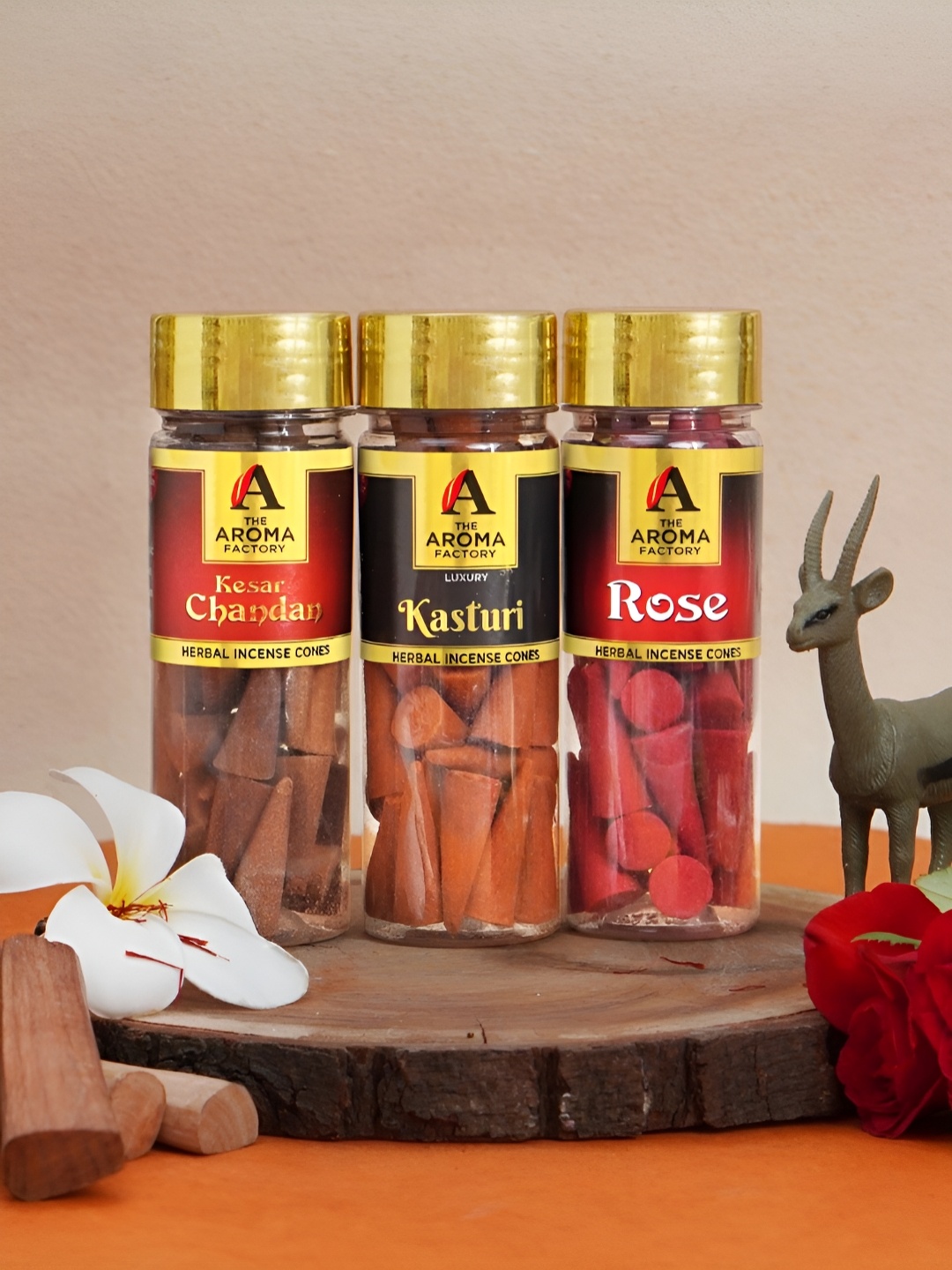 

The Aroma Factory 3-Pcs Brown Wood Incense Stick