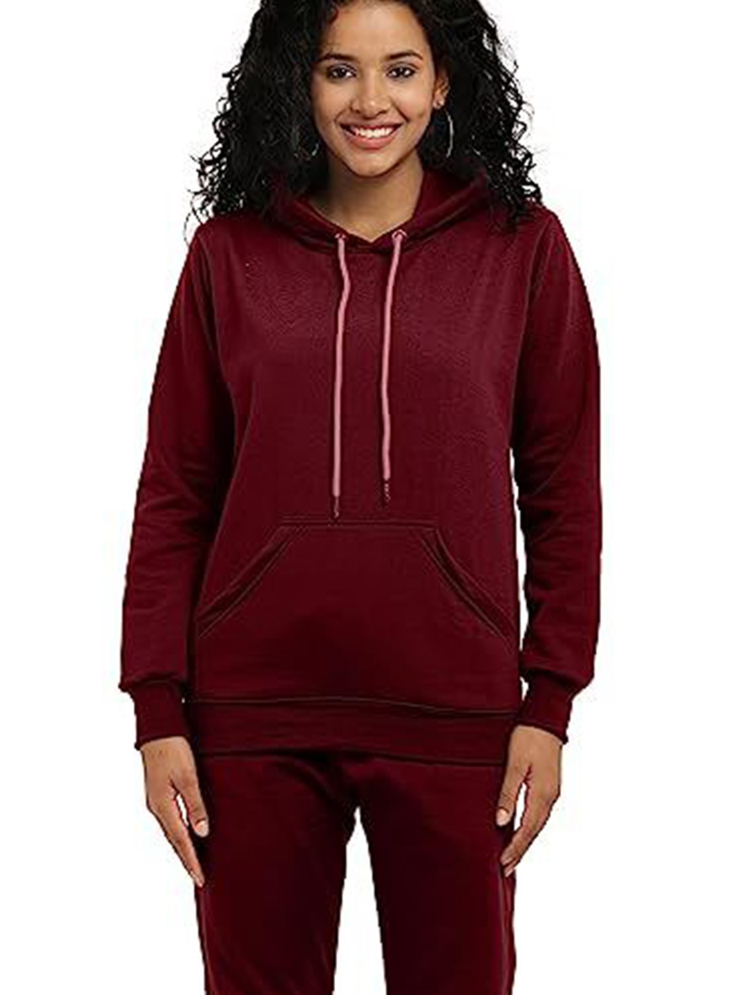 

NOTWILD Women Hooded Sweatshirt, Maroon