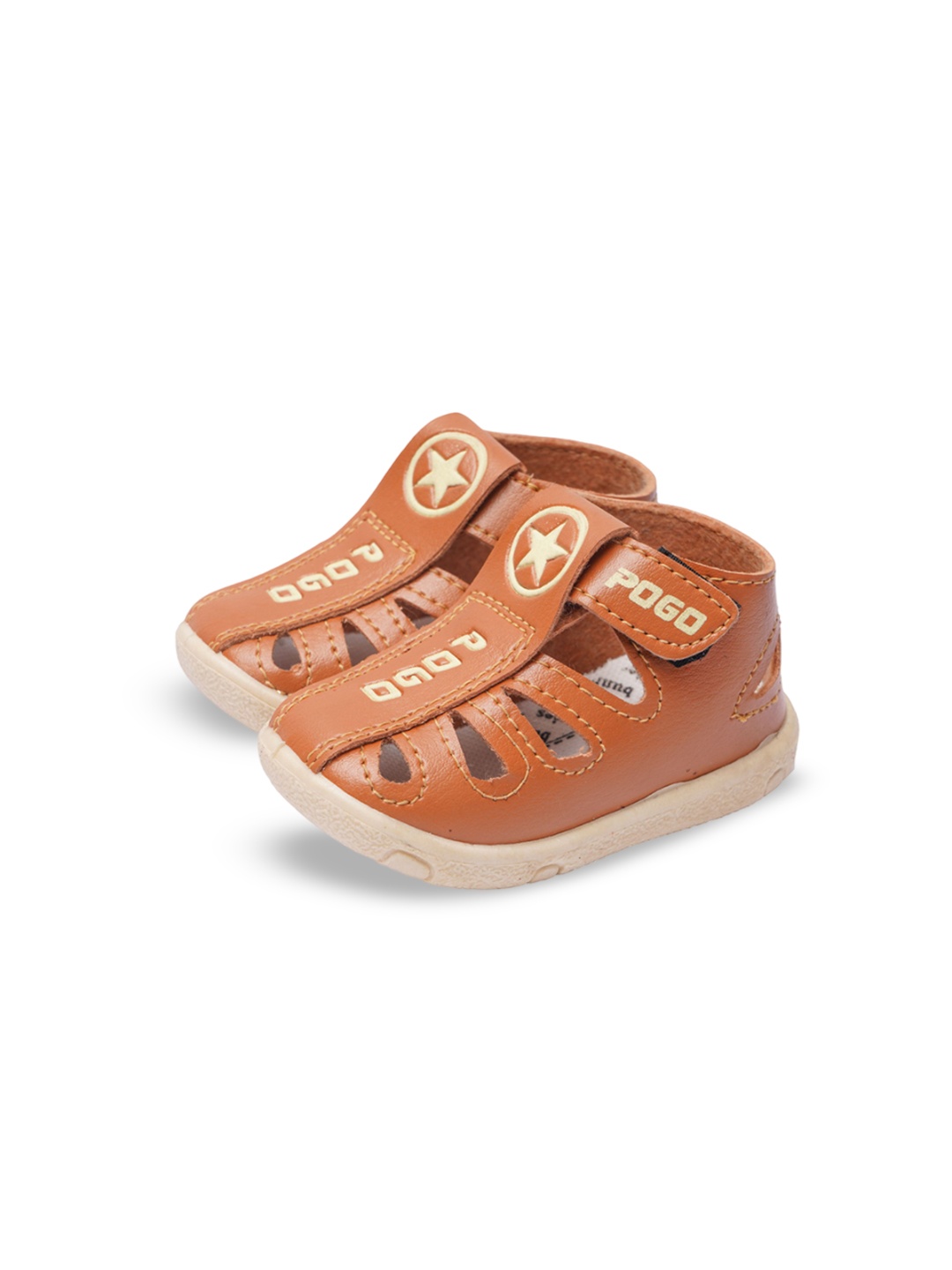 

BUNNIES Kids Musical Chu Chu Sandals, Tan