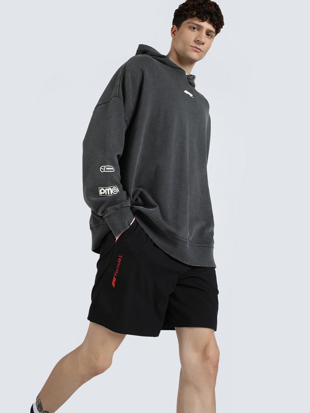 

PUMA Motorsport Men Hooded Cotton Sweatshirt, Black