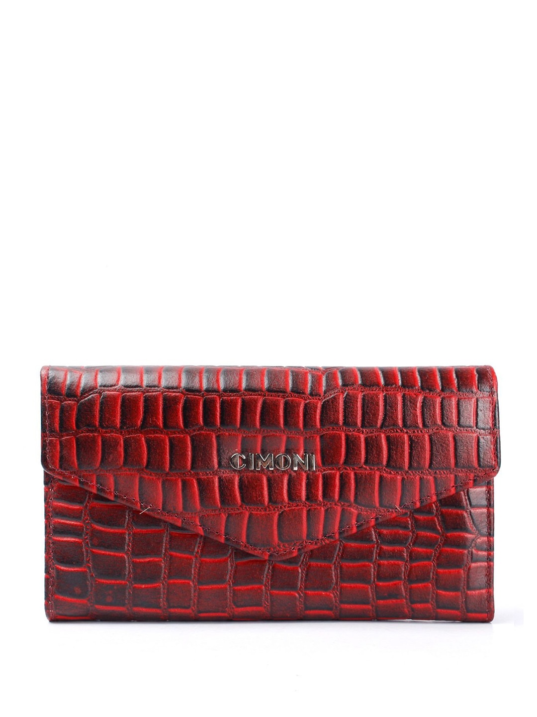 

CIMONI Textured Purse Clutch, Red