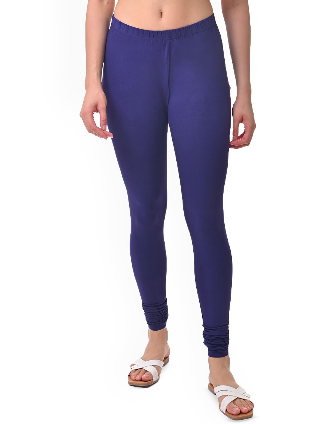 

Fly Birds Women Mid-Rise Churidar-Length Leggings, Blue