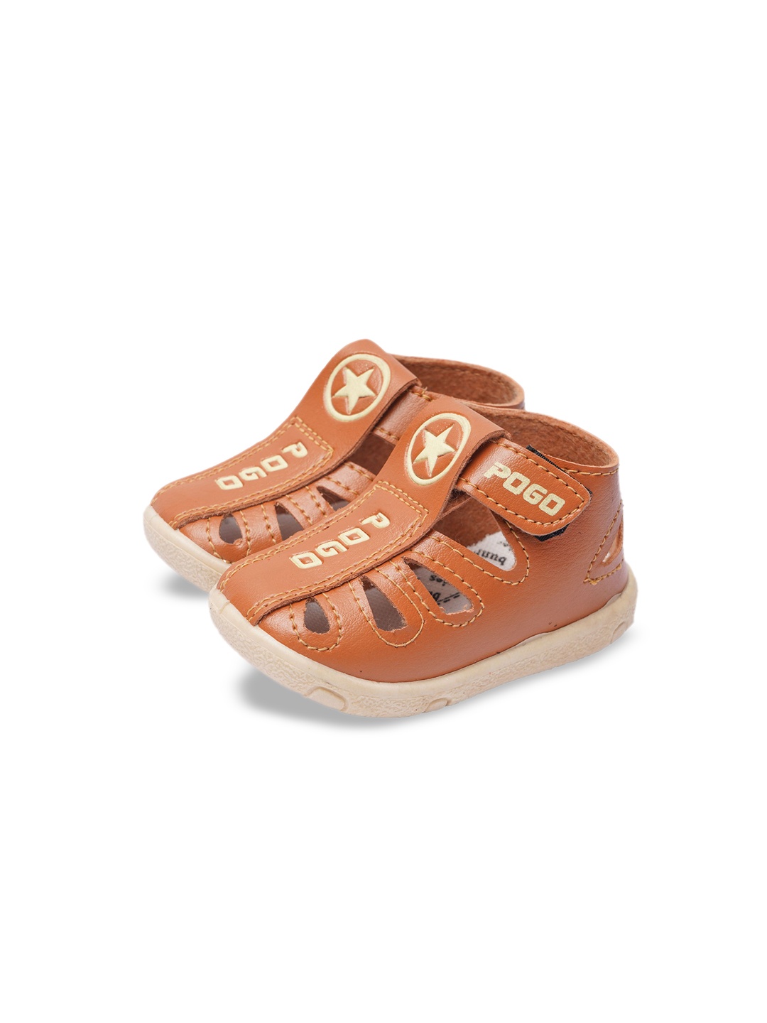 

BUNNIES Infant Musical Chu Chu Sandals, Brown