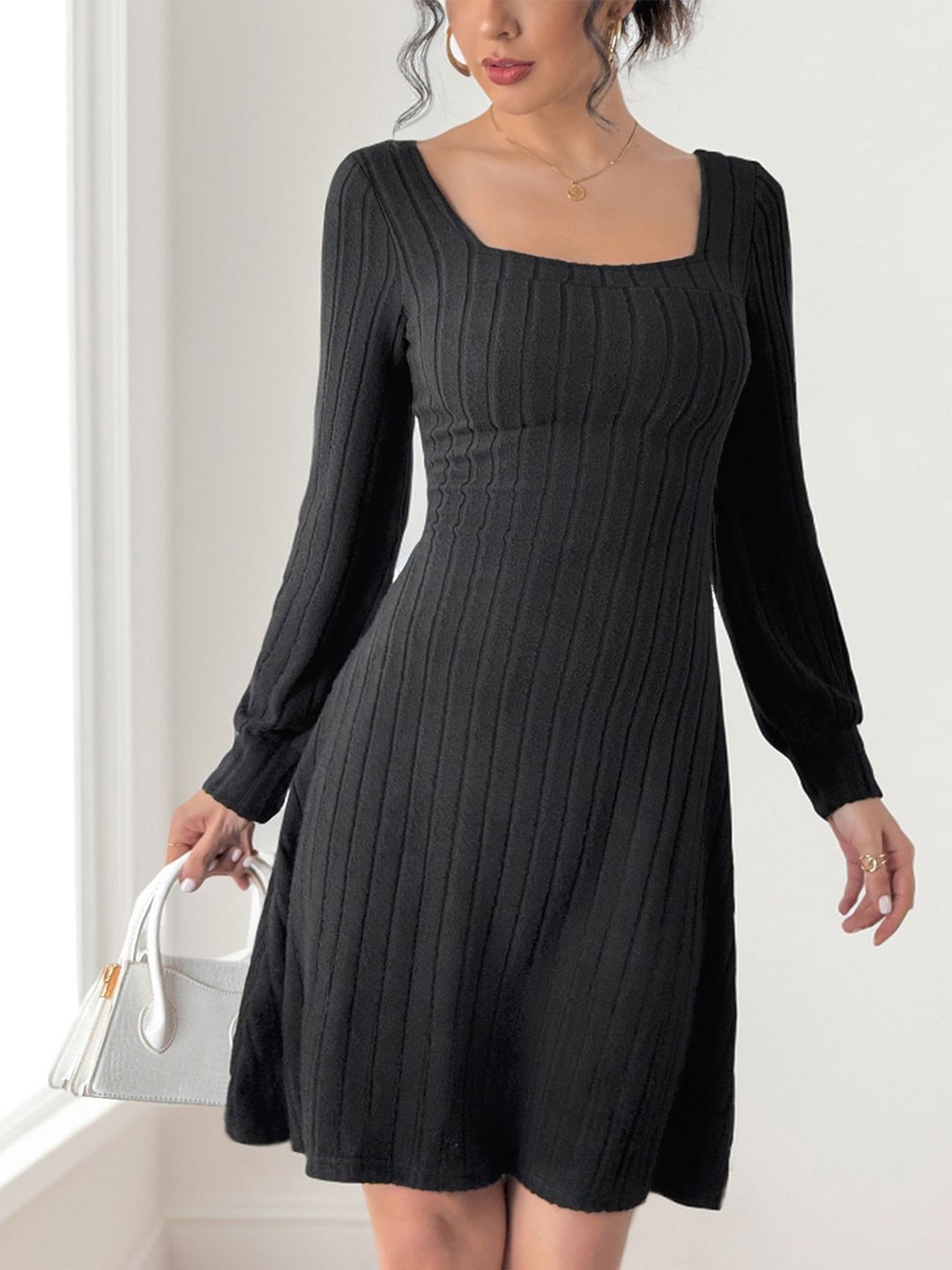

StyleCast x Revolte Women A-Line Mini Dress, Black