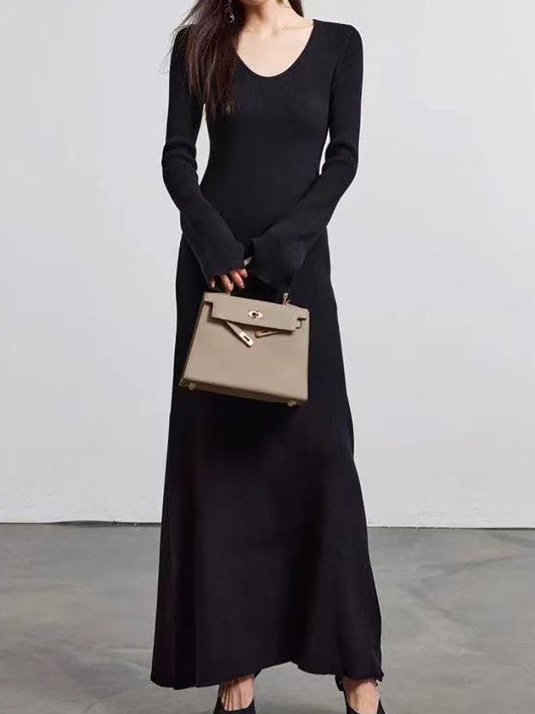 

StyleCast x Revolte Women Bodycon Maxi Dress, Black