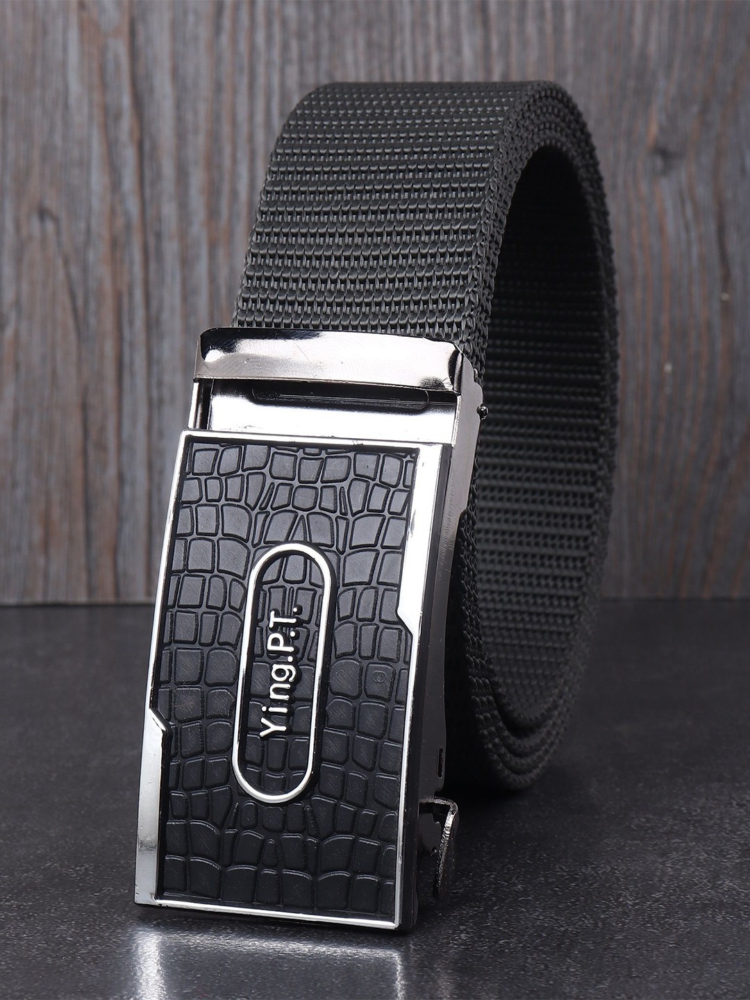 

Metronaut Men Textured Belt, Grey