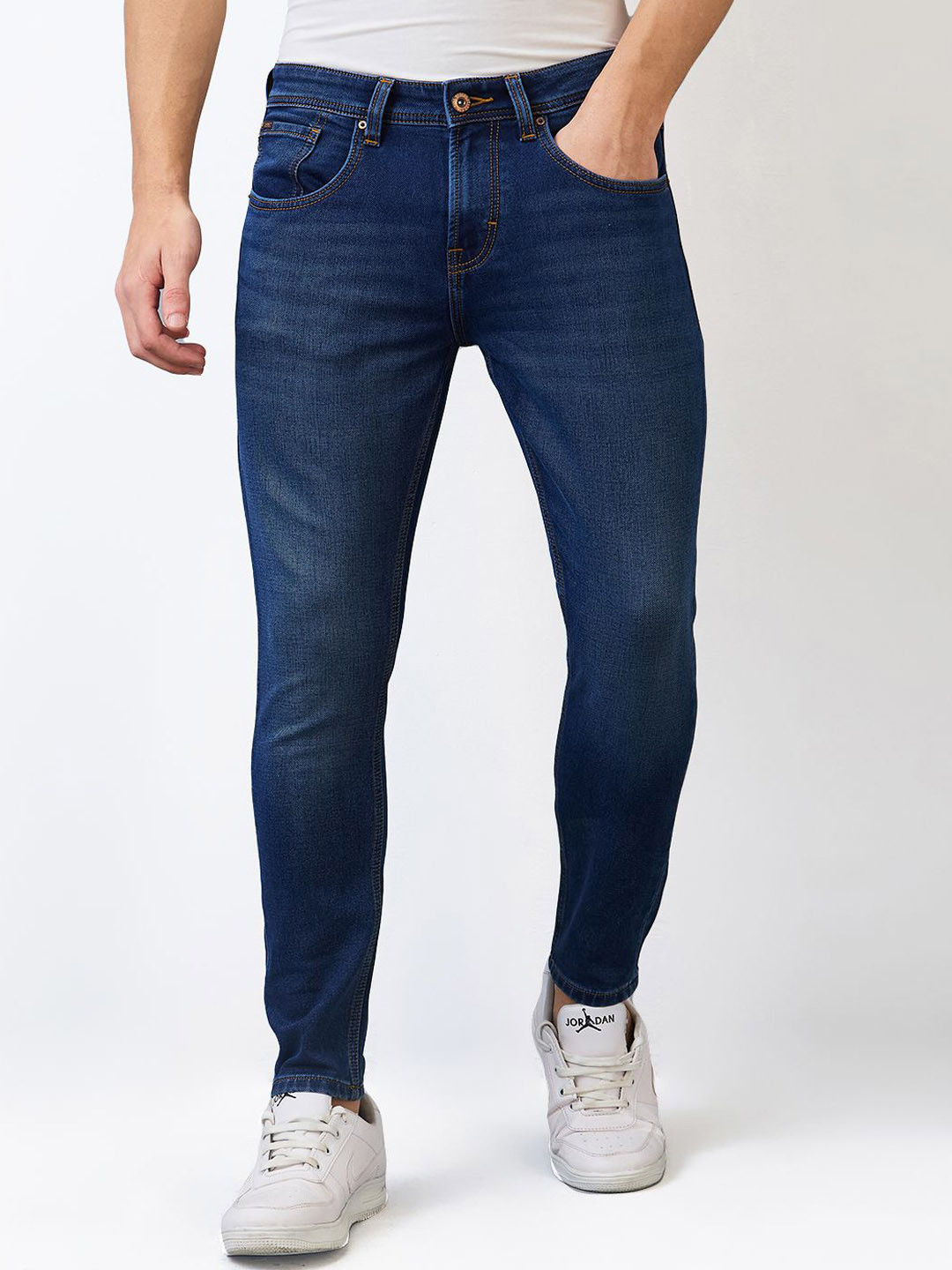 

SPYKAR Men Mid-Rise Slim Fit Jeans, Blue