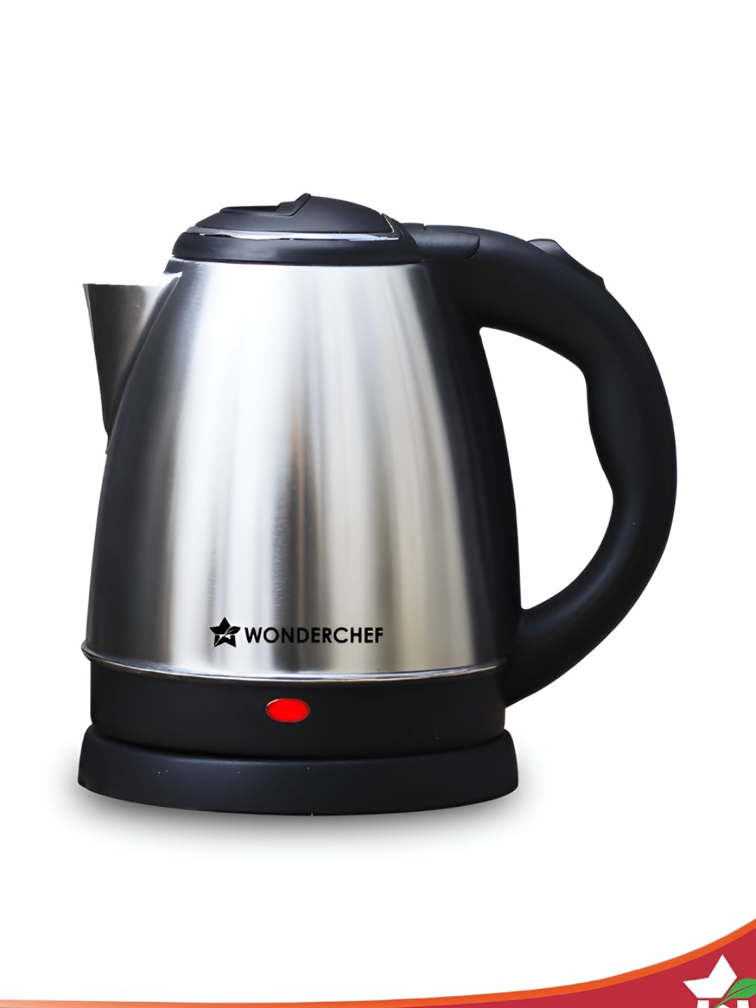 

Wonderchef Black Stainless-Steel Electric Kettle - 1.5 L, Silver