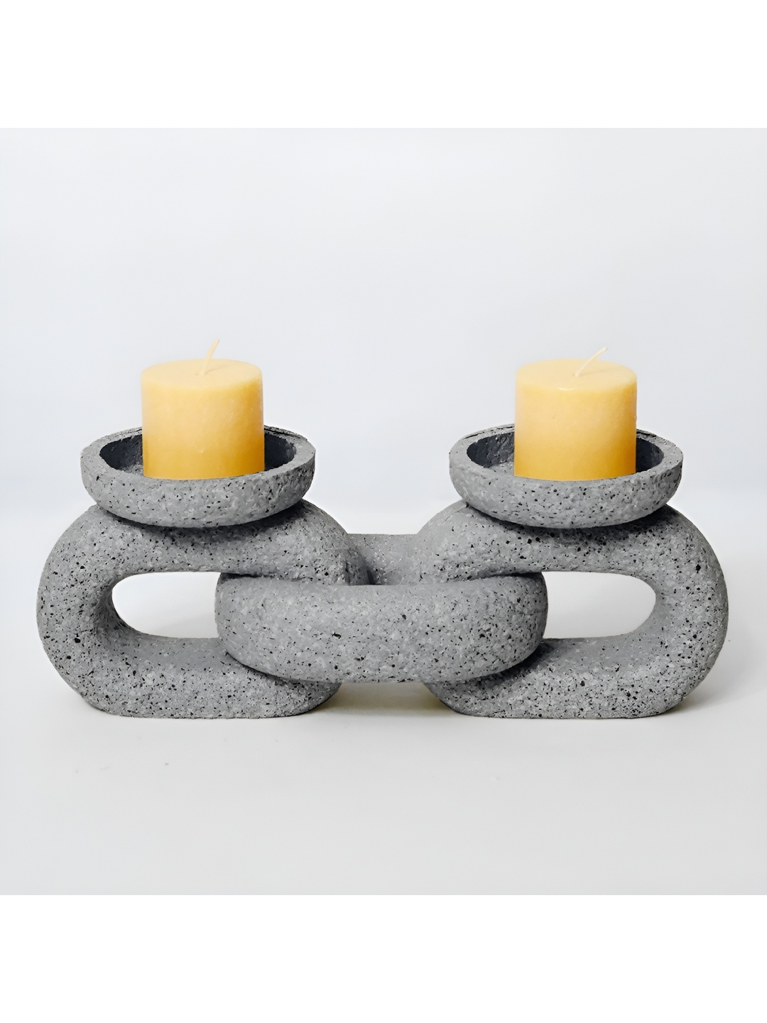 

Cortina Grey Geometric Shape Abstract Candle Holder