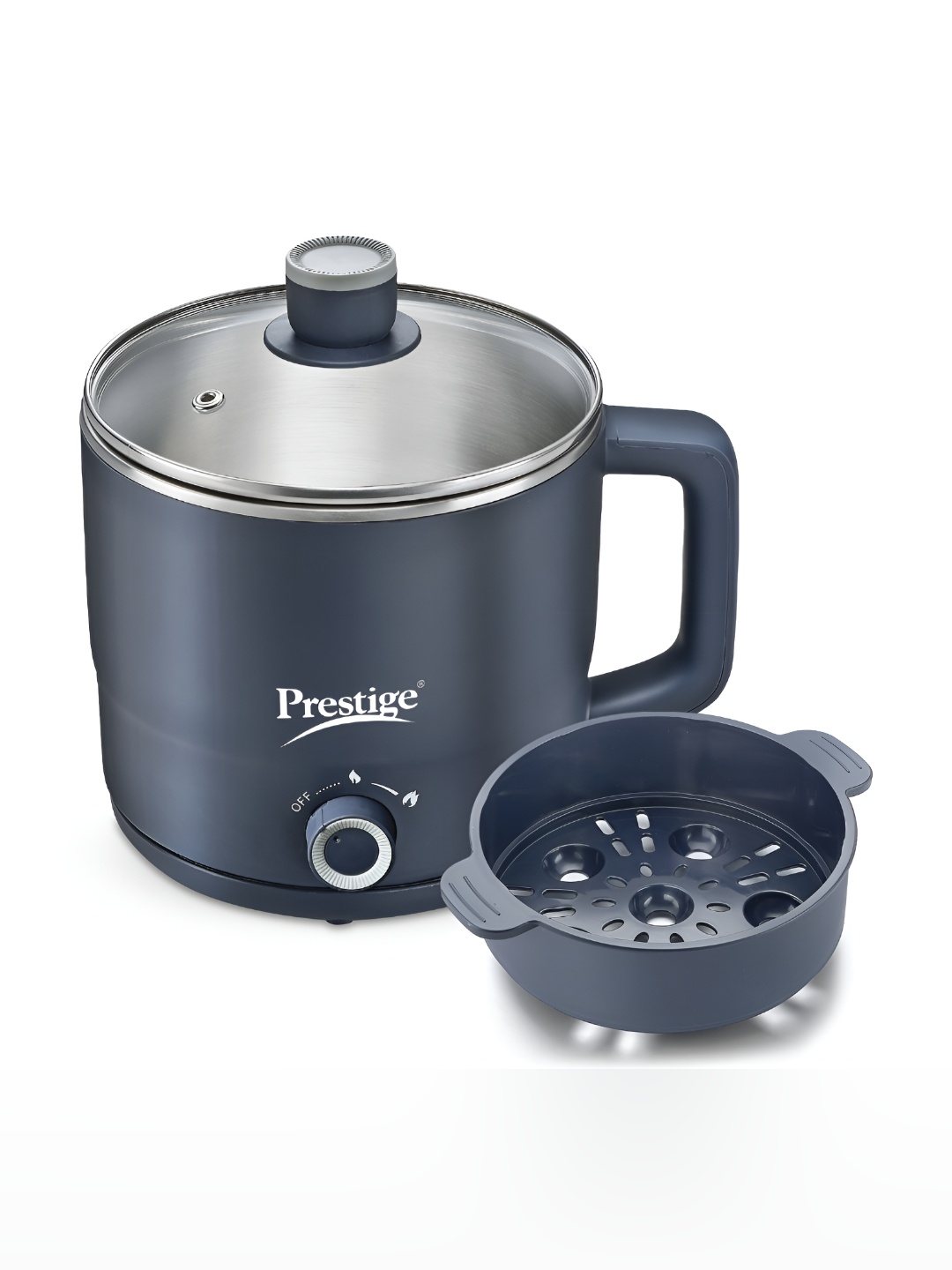 

Prestige Navy Blue 600W Stainless Steel Multi-Cooker & Steamer 1.5L