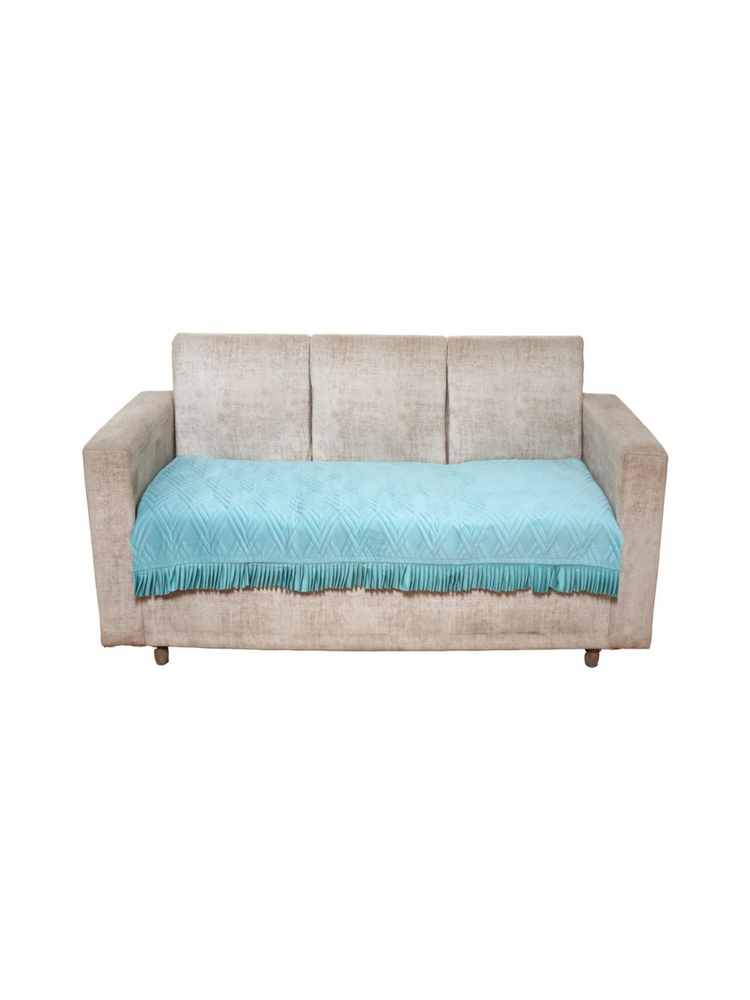 

Fashion Throw Turquoise Blue Velvet 3 Seater Sofa Cover