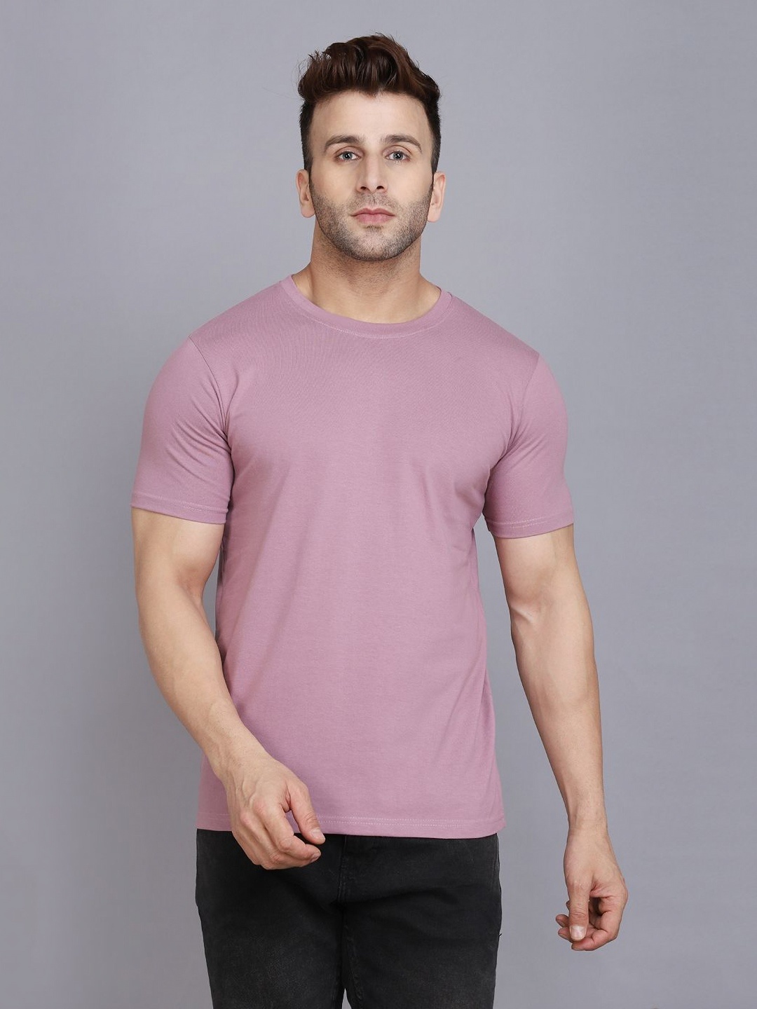 

WOOSTRO Men 2 Slim Fit T-shirt, Purple