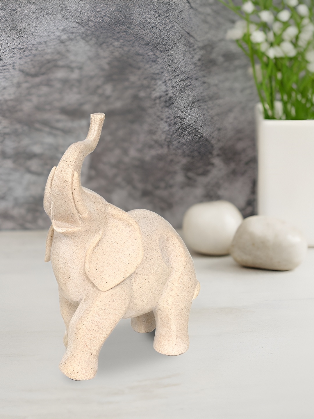 

Cortina Resin Elephant Statue Figurine Showpiece, Brown