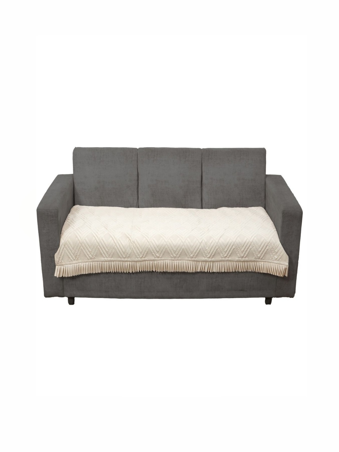 

Fashion Throw Beige Velvet 3 Seater Sofa Cover