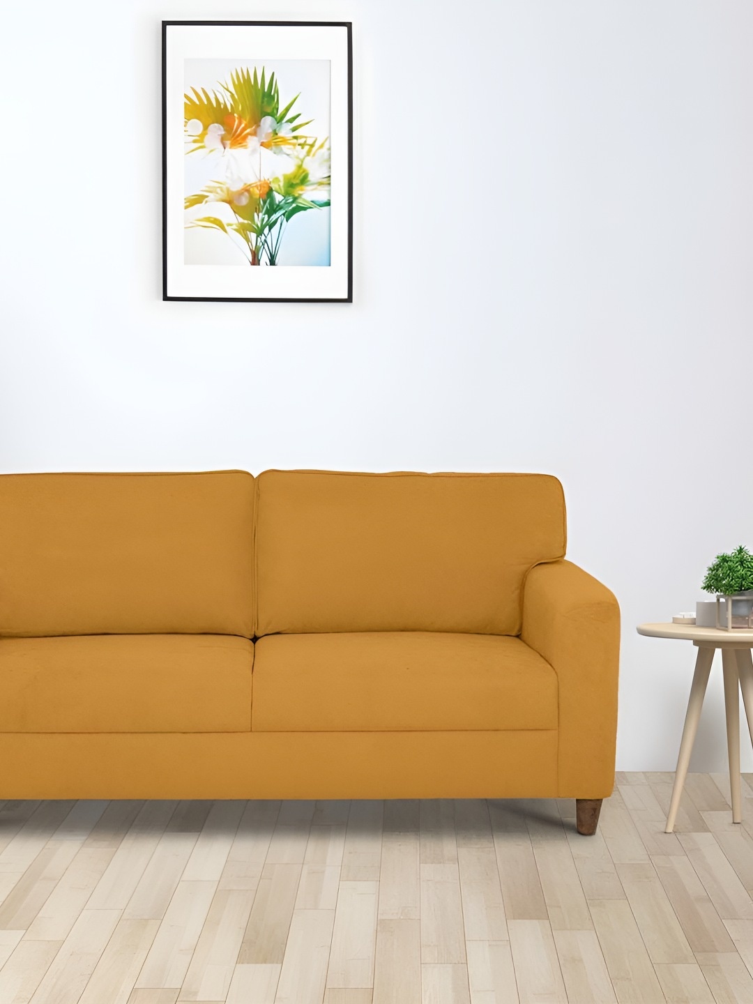 

Duroflex Utopia Yellow 3 Seater Fabric Sofa