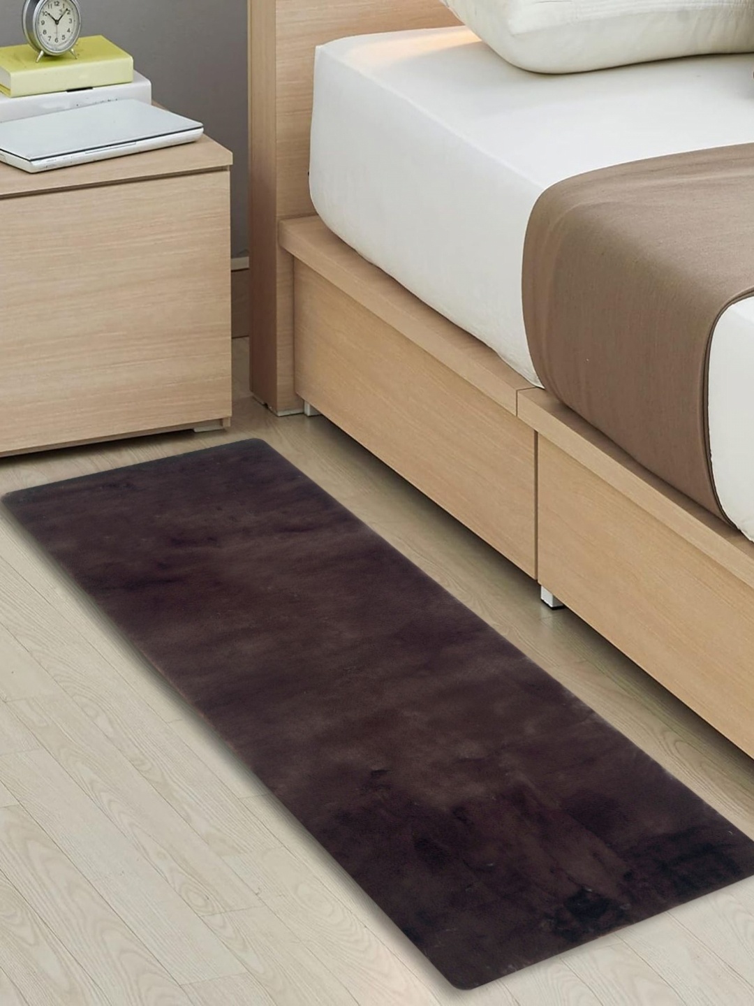 

Pano Dark Beige Anti-Skid Microfibre Floor Runner