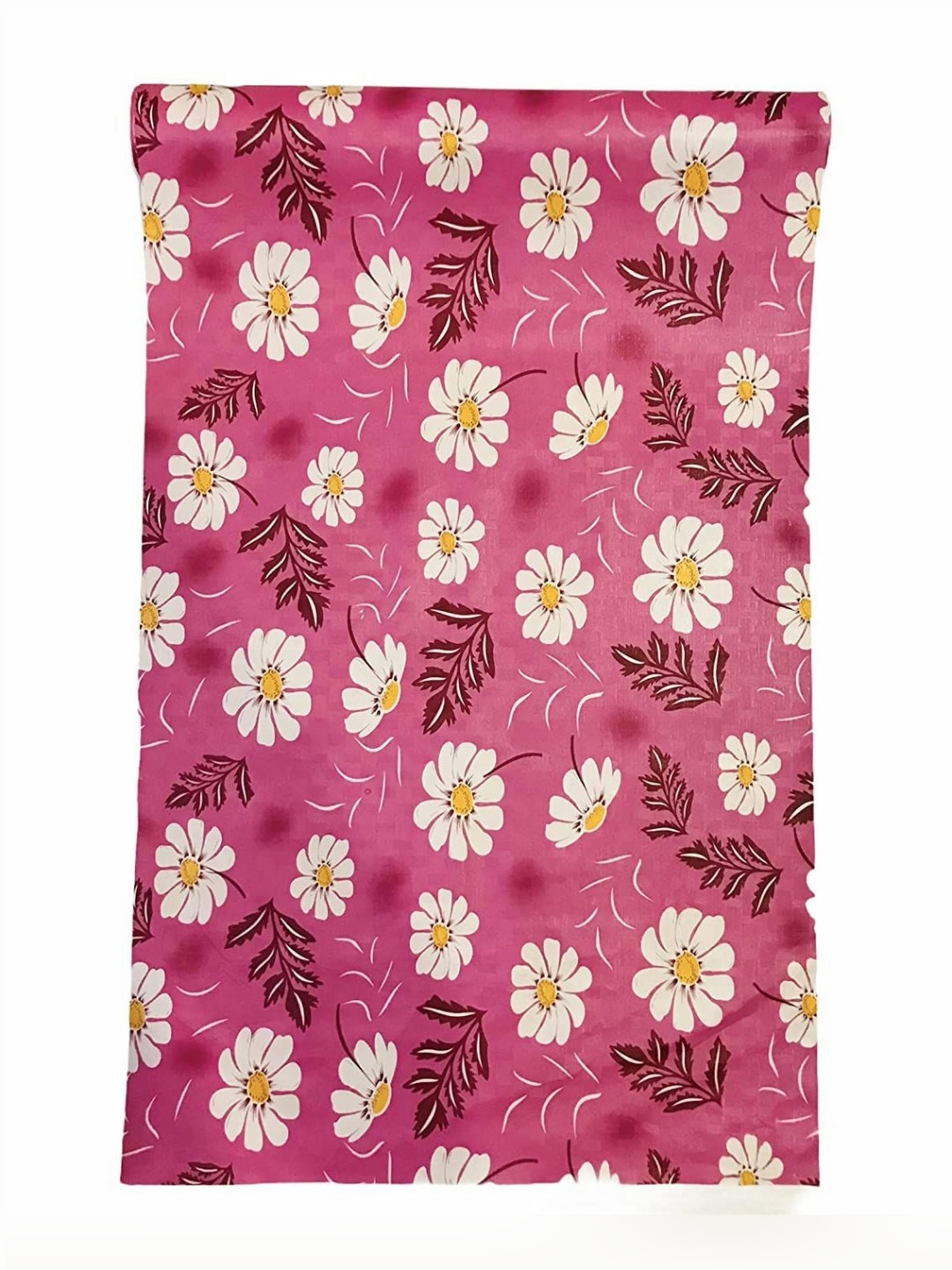 

REVEXO Pink & White Floral Printed Reusable Kitchen Shelf Liner