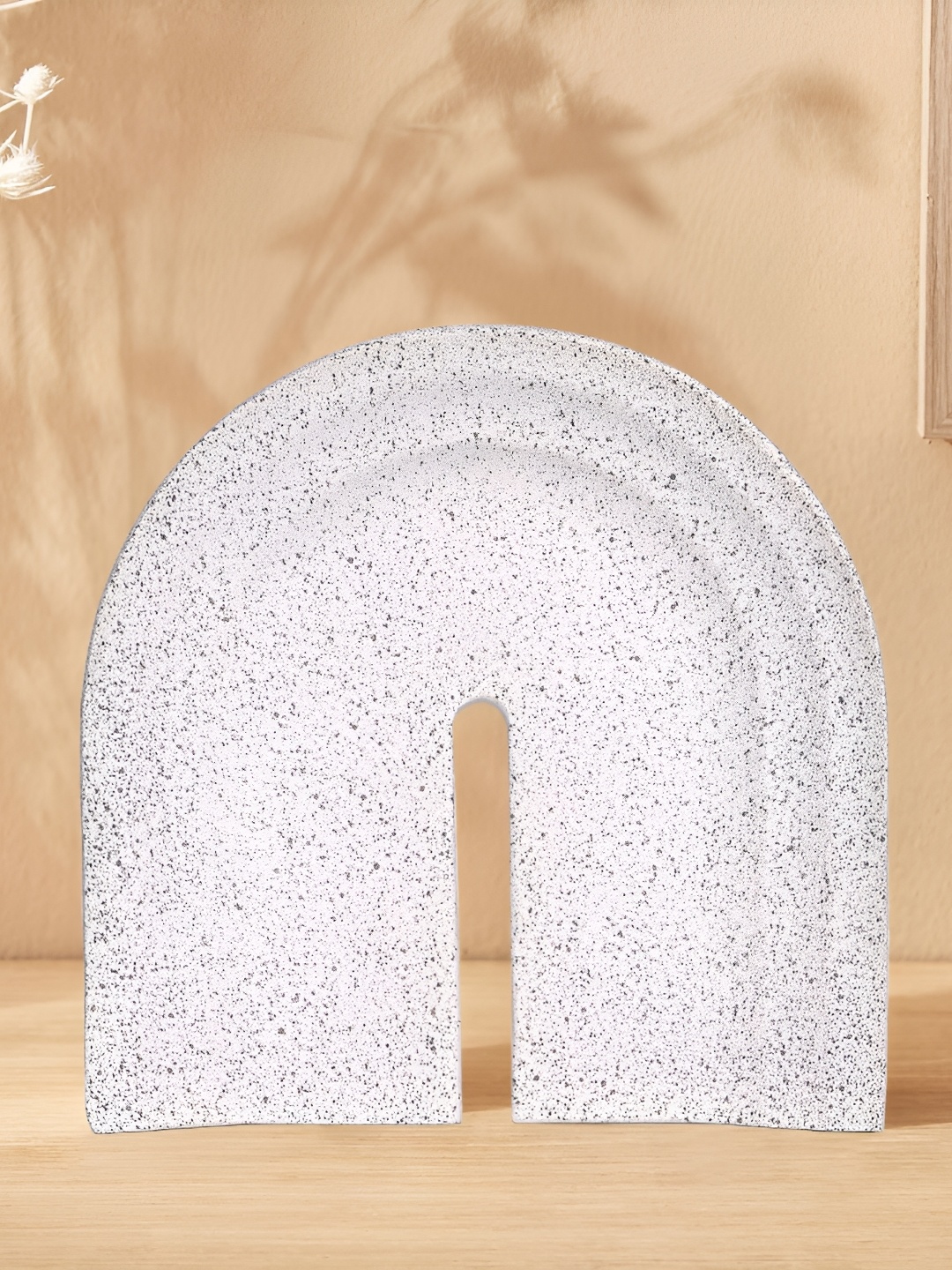 

Cortina Ceramic Showpiece Statue for Home Decor, Cream