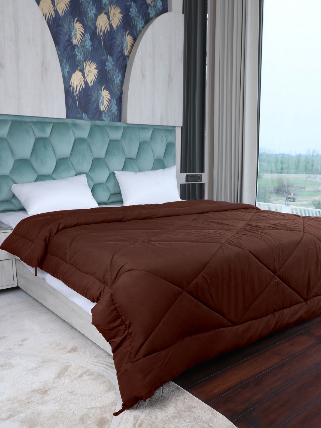 

AJISH Brown Mild Winter 233 GSM Single Bed Comforter