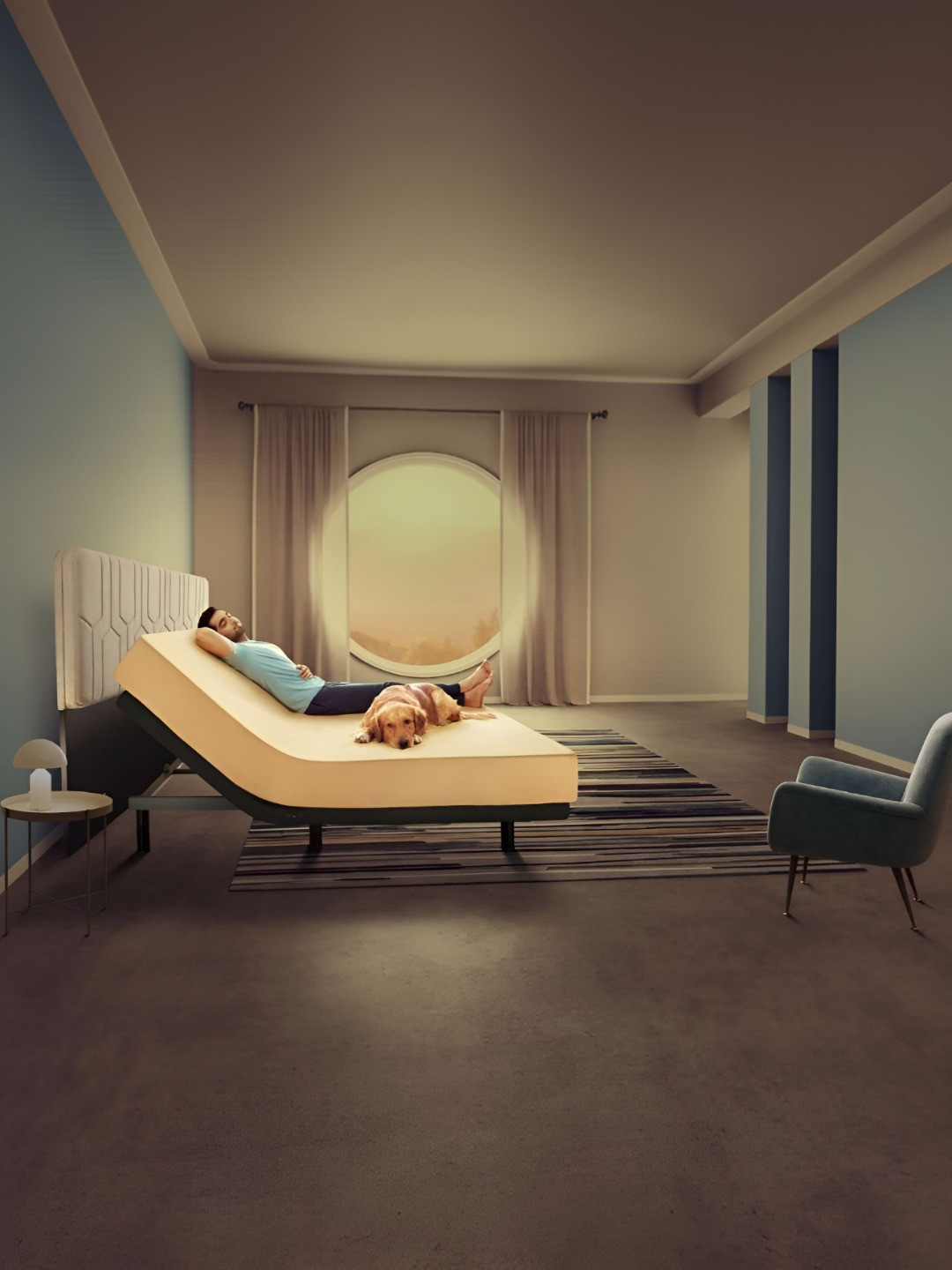 

Duroflex Wave Plus Grey Adjustable Bed