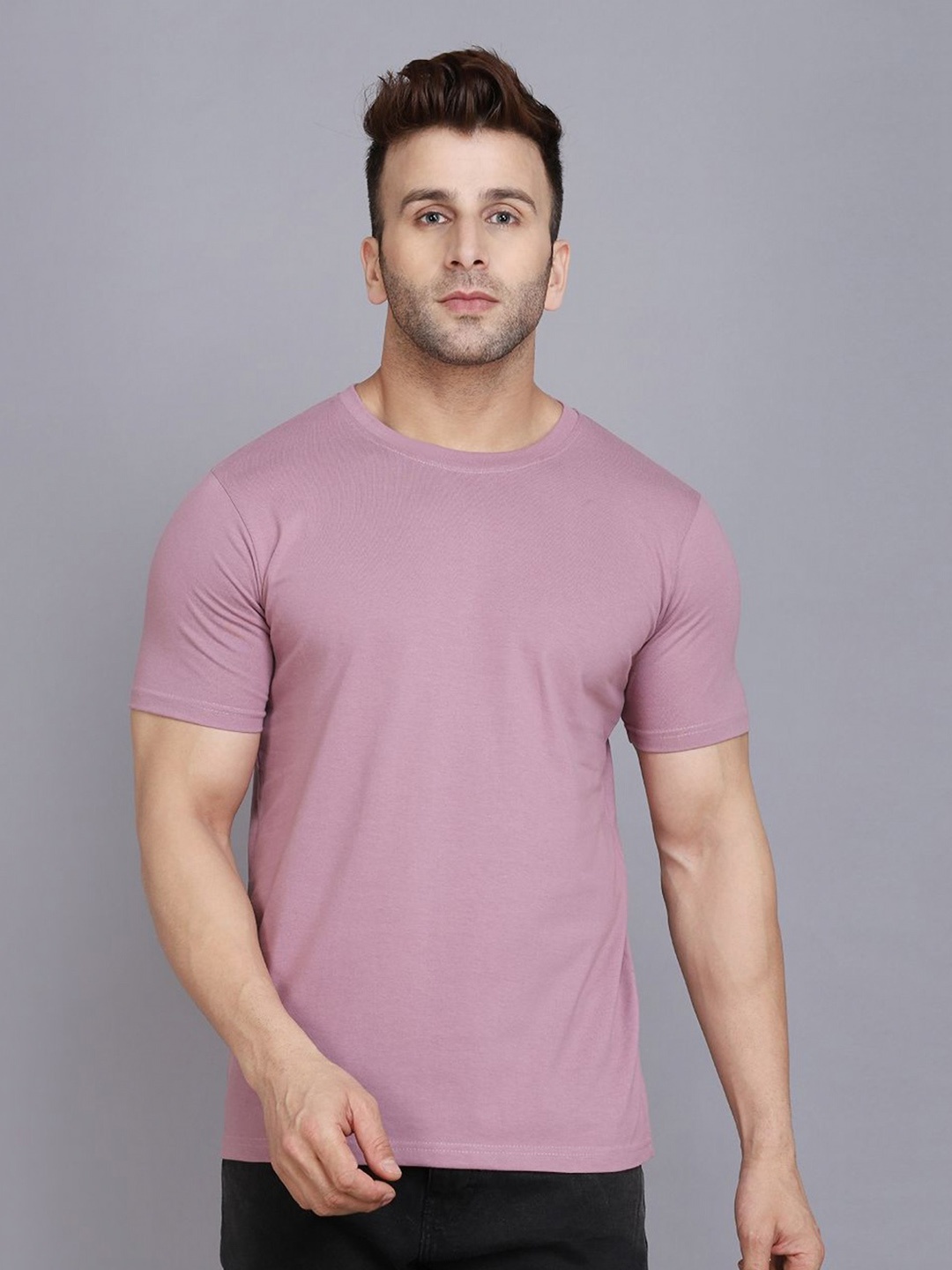 

WOOSTRO Men 2 Slim Fit T-shirt, Purple