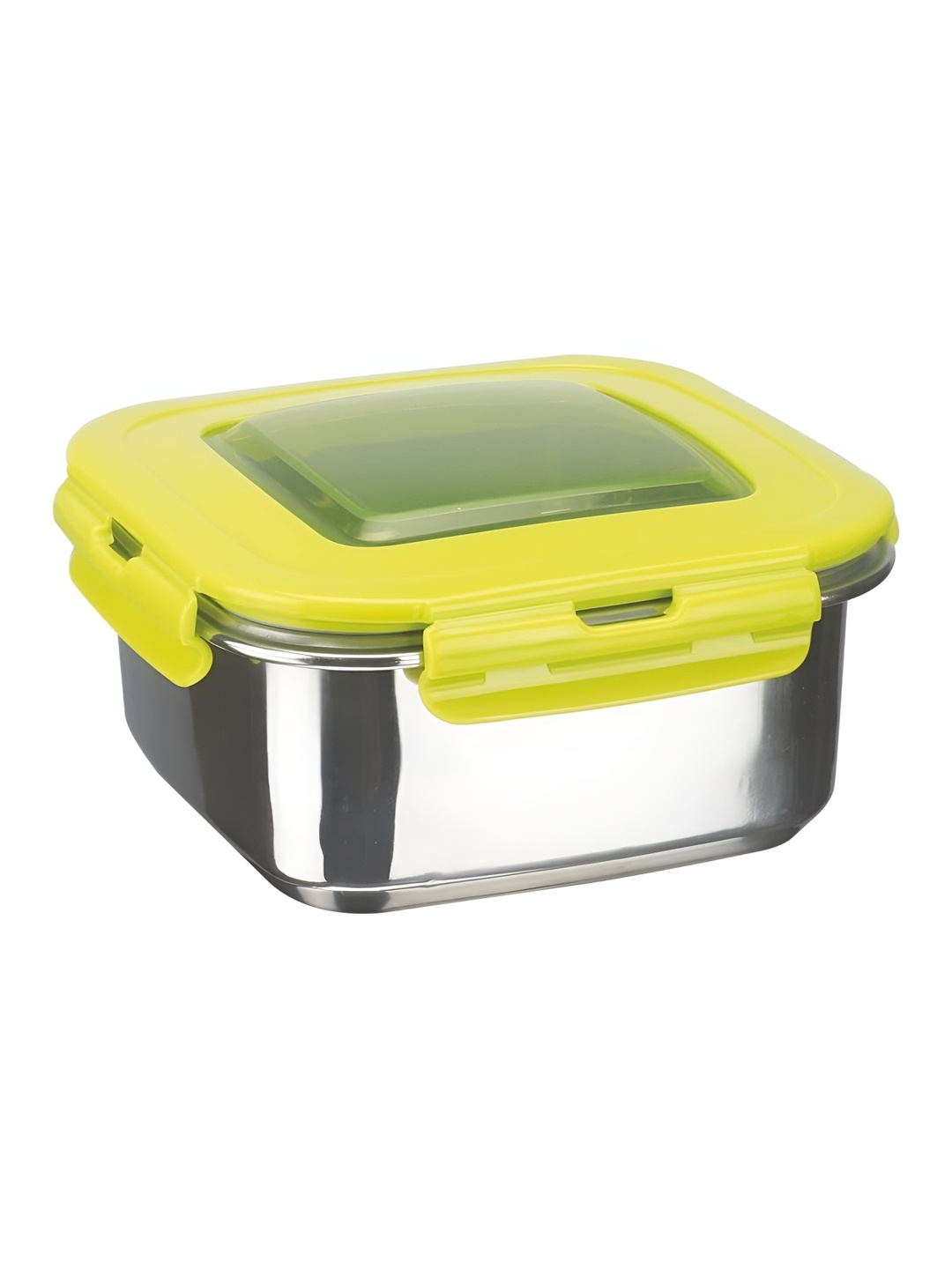 

Nayasa Green Square Air Tight & Leakproof Eco Lock Stainless Steel Lunchbox 1.2L