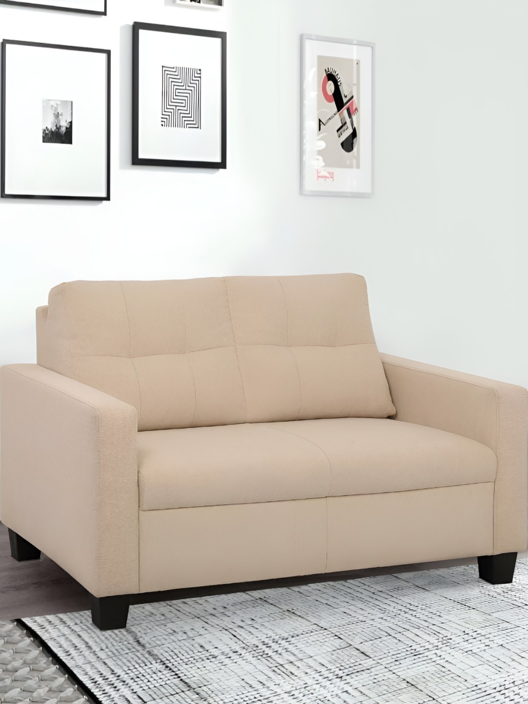 

Duroflex Ease Beige 2 Seater Fabric Sofa