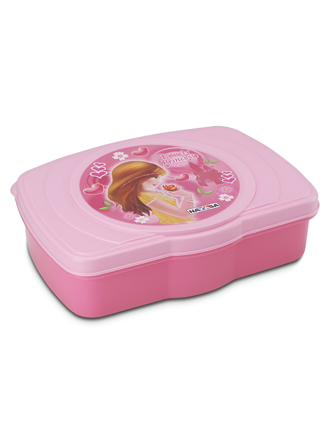 

Nayasa Zoom Pink and Yellow Easy to Clean Airtight Lunch Box