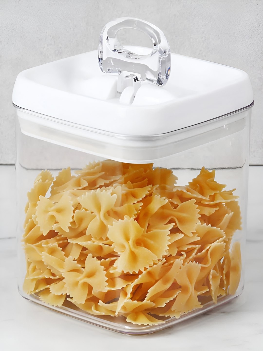 

DecorTwist Transparent Easy to Clean Airtight Food Storage Canister Container