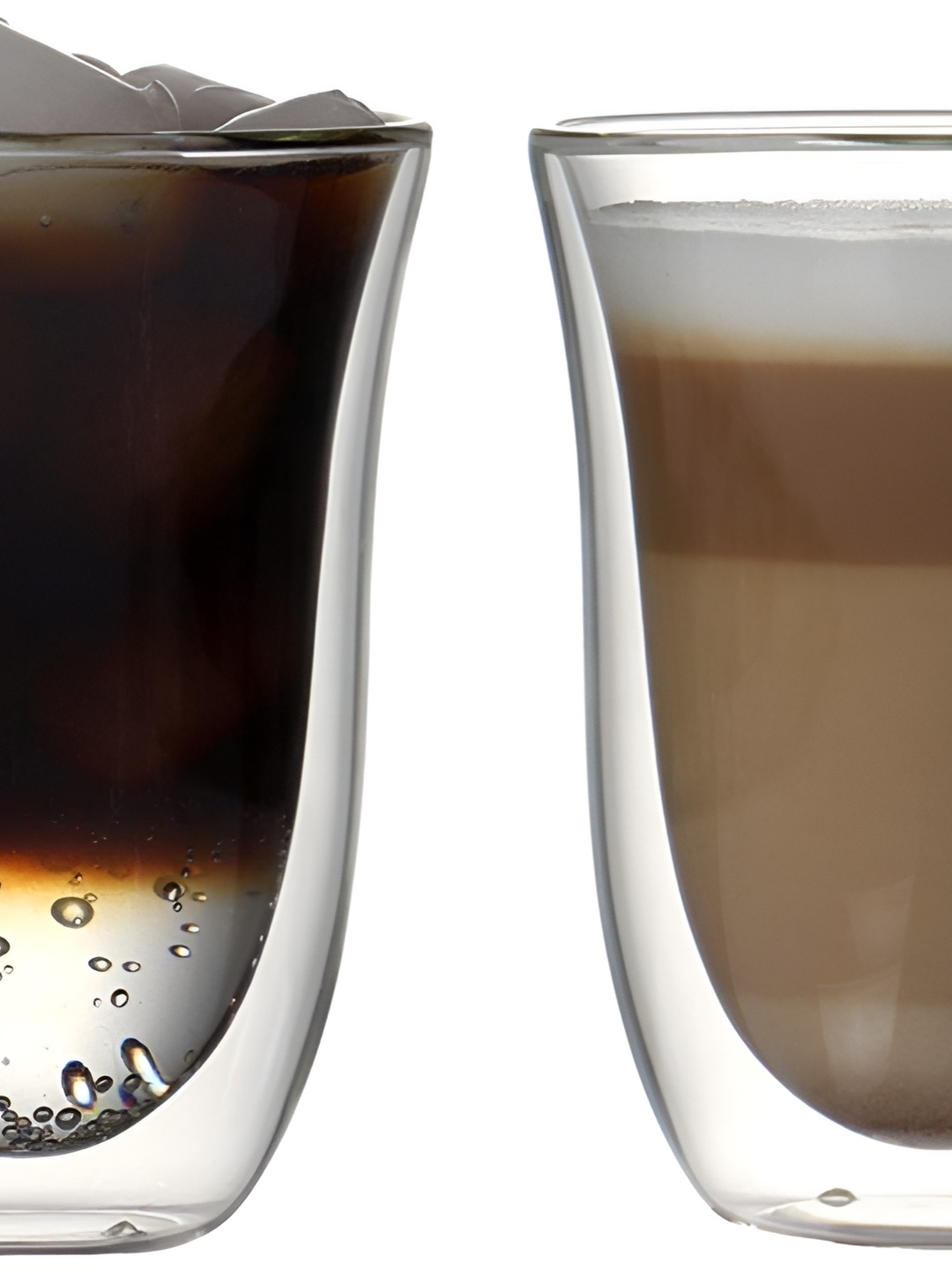 

We3 Transparent 2 Pieces Double Wall Stackable Glass Mugs-270 ml Each