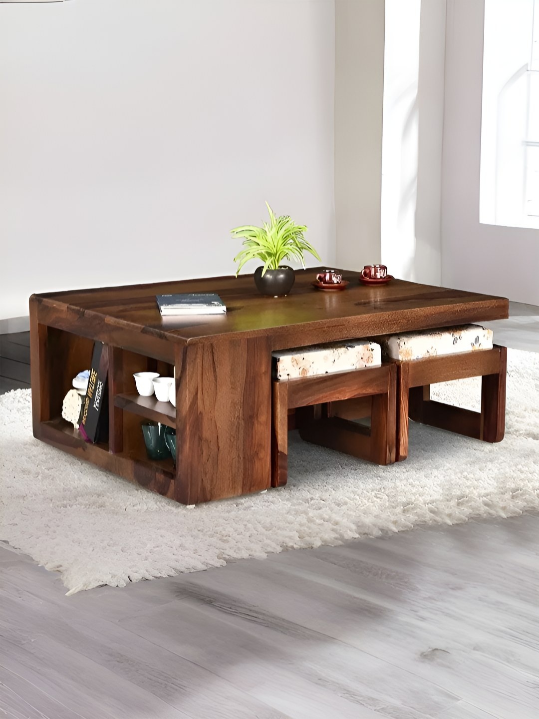 

Royaloak Brown Rectangular Wooden Coffee Table