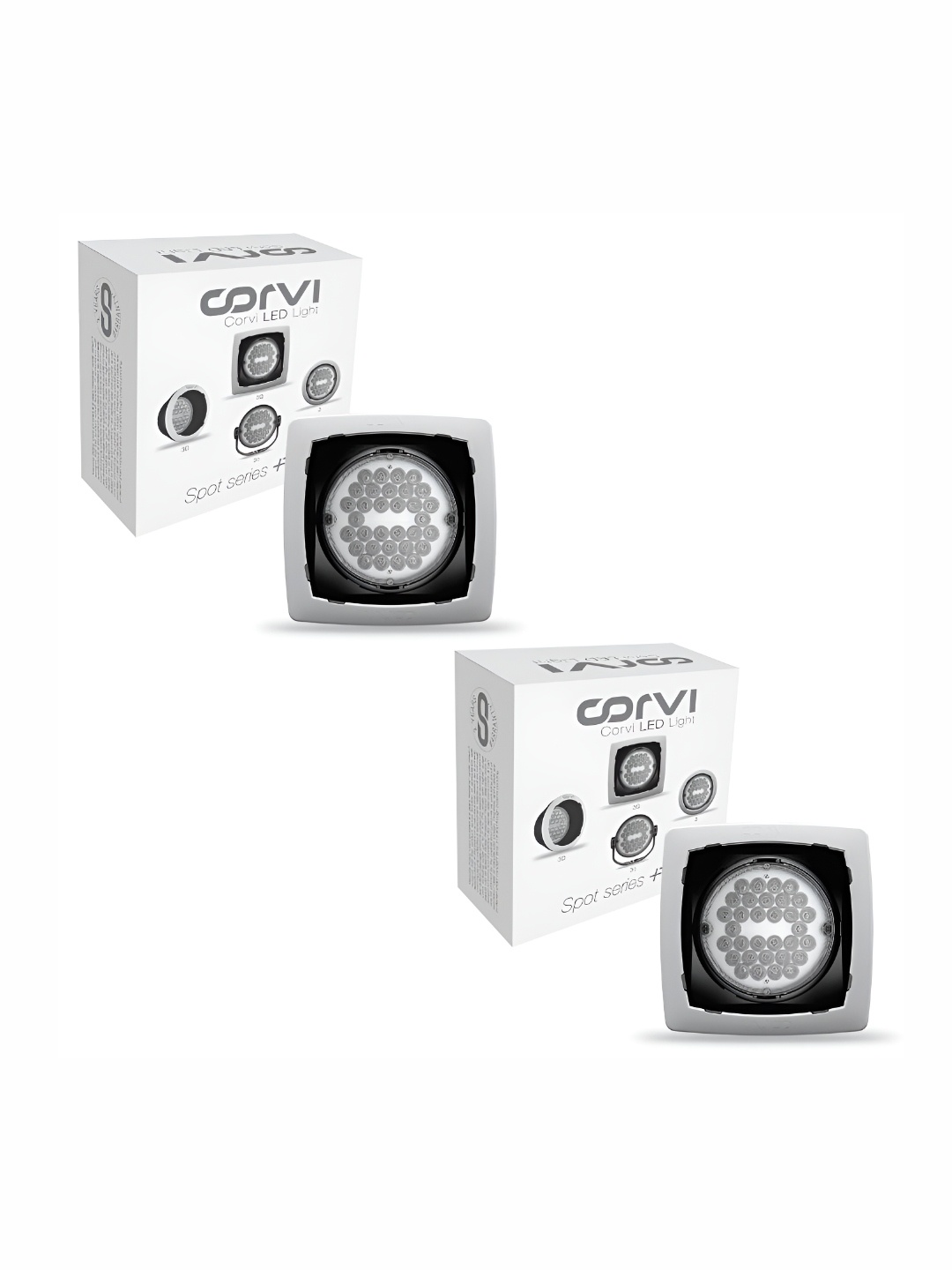 

CORVI White 2 Pieces 3Q Square 6W Slim & Compact Driverless & Dimmable Light Bulbs