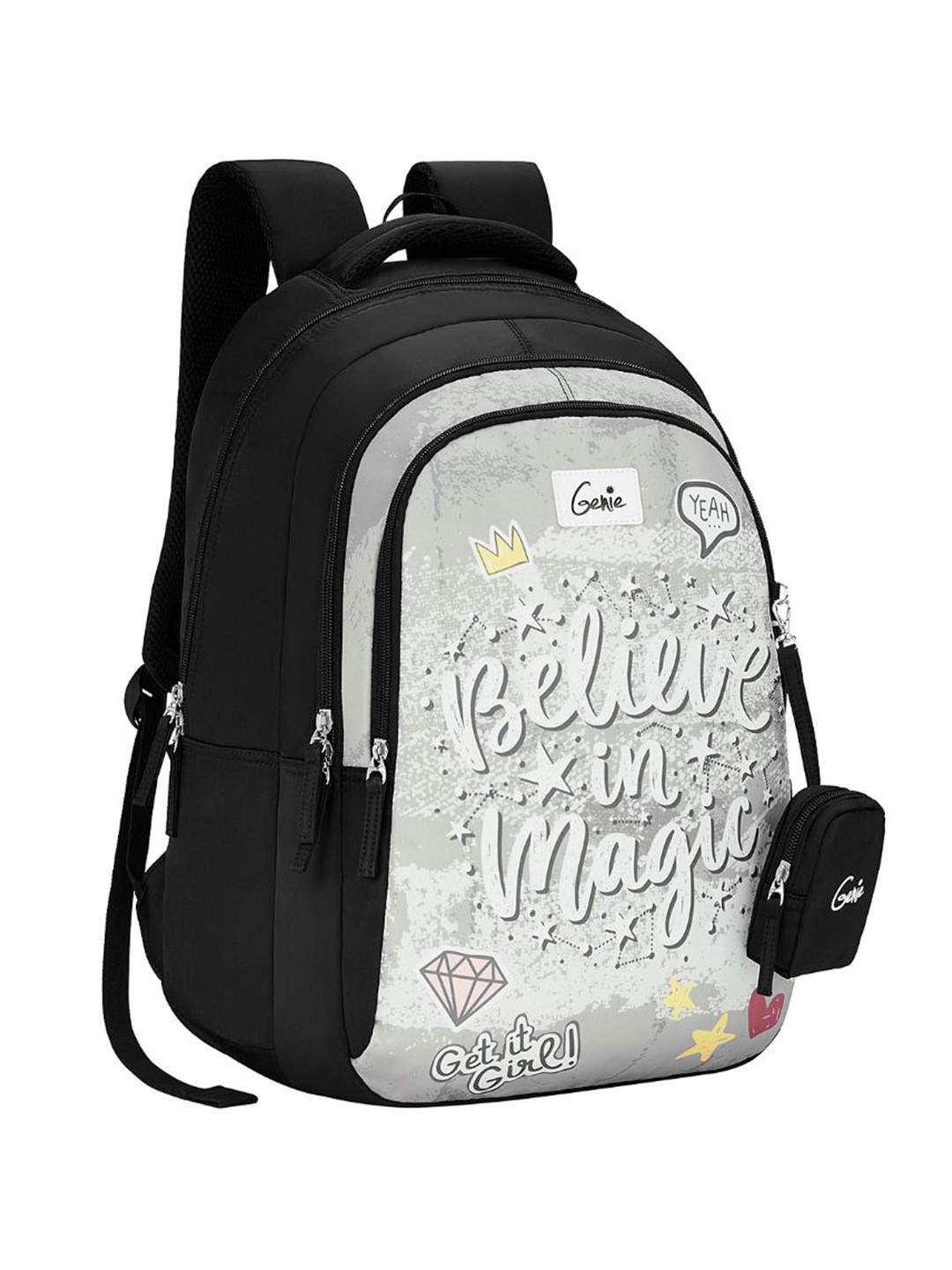 

Genie Girls Graphic Backpack, Black