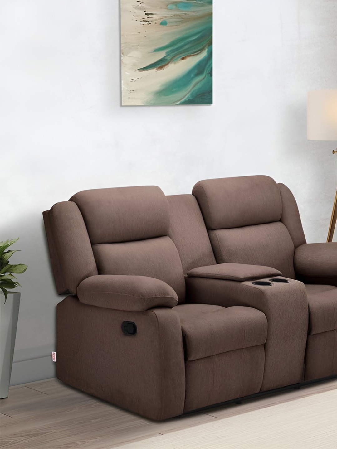 

Duroflex Brown Manual Two Seater Recliner