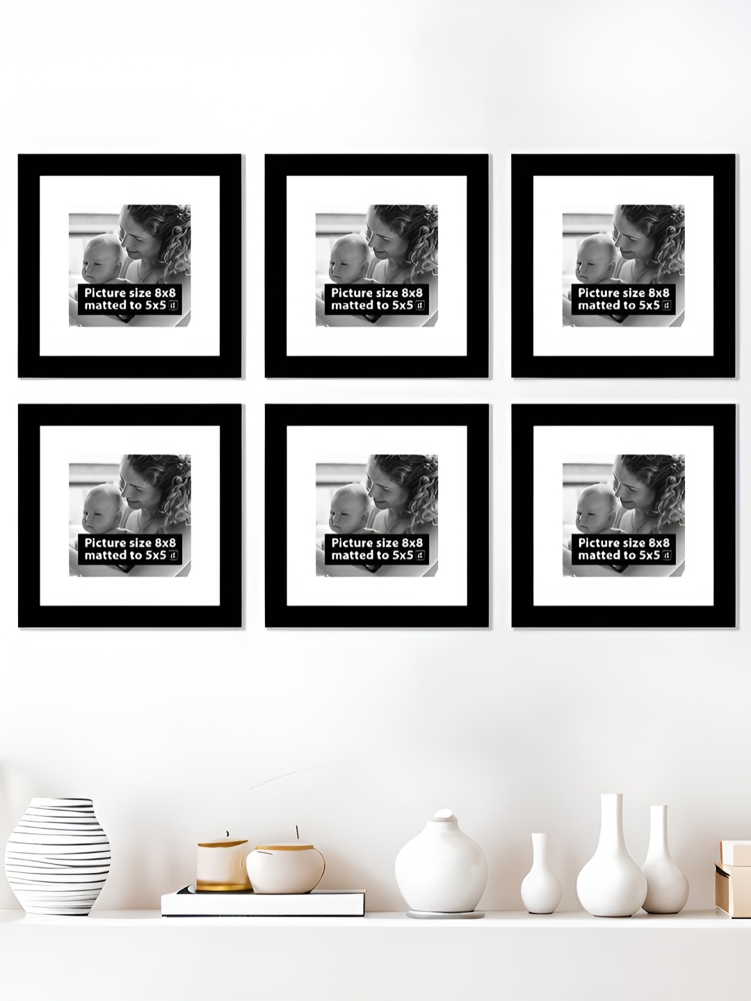 

Art Street Black 5 to 7 Pieces Wood Wall Photo Frames