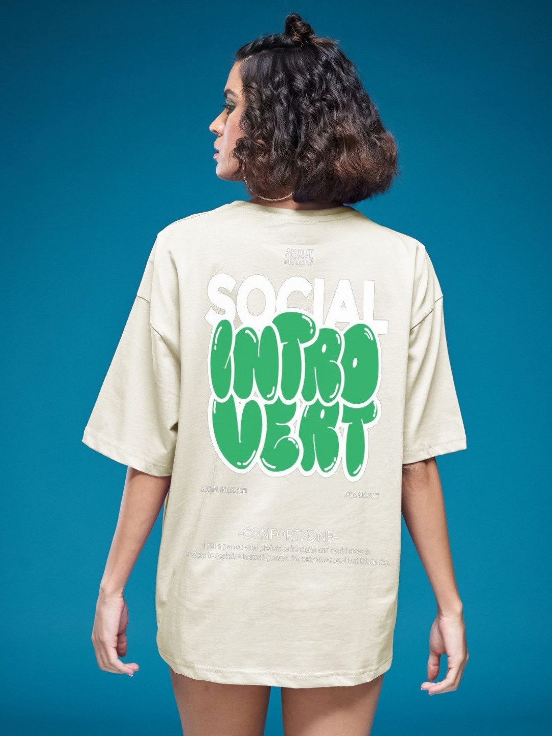 

SMARTEES Women Printed Applique T-shirt, Beige