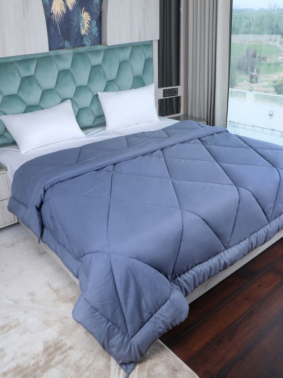 

AJISH Grey Mild Winter 233 GSM Single Bed Comforter